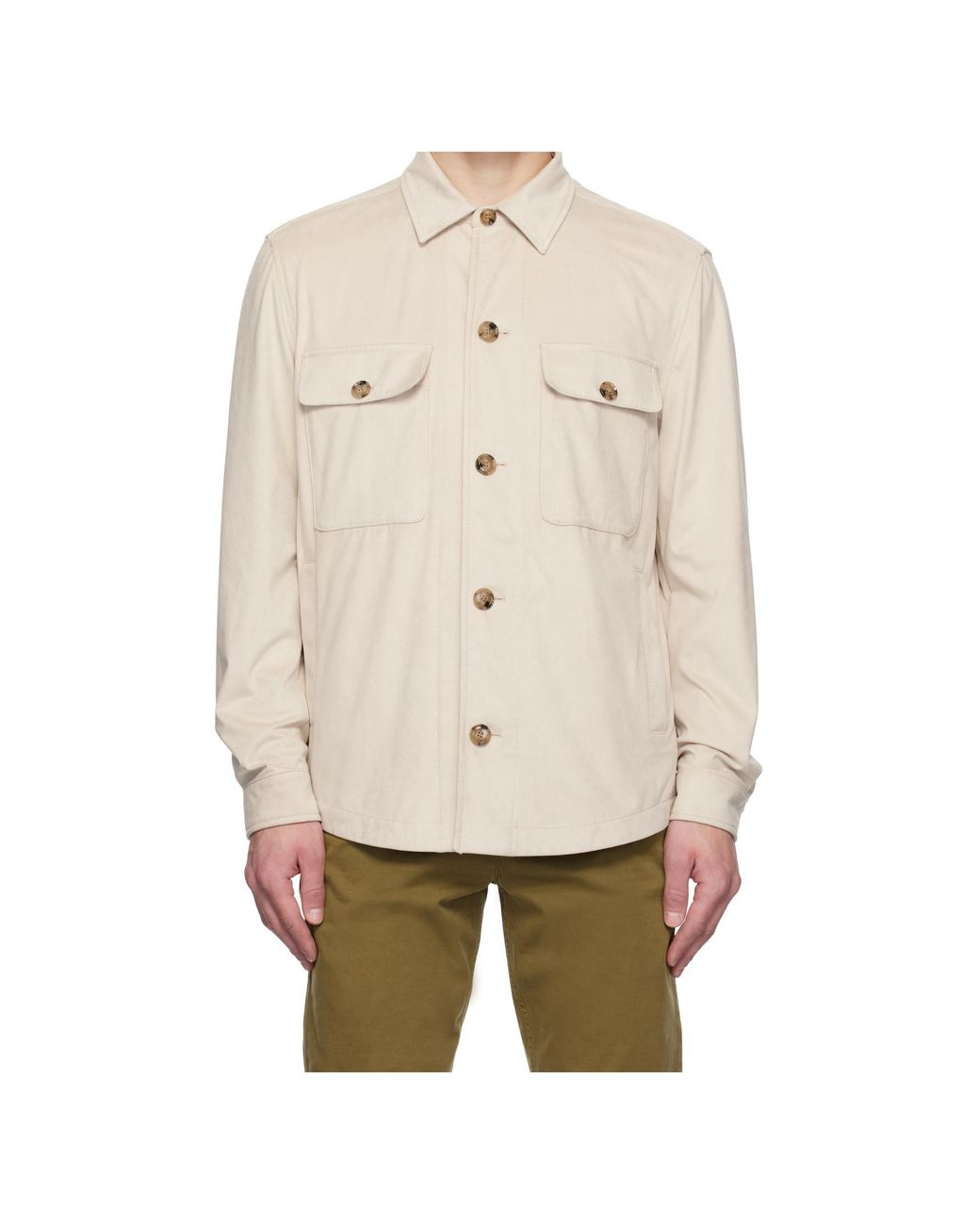 Boss White Boss Relaxed-Fit Overshirt for men