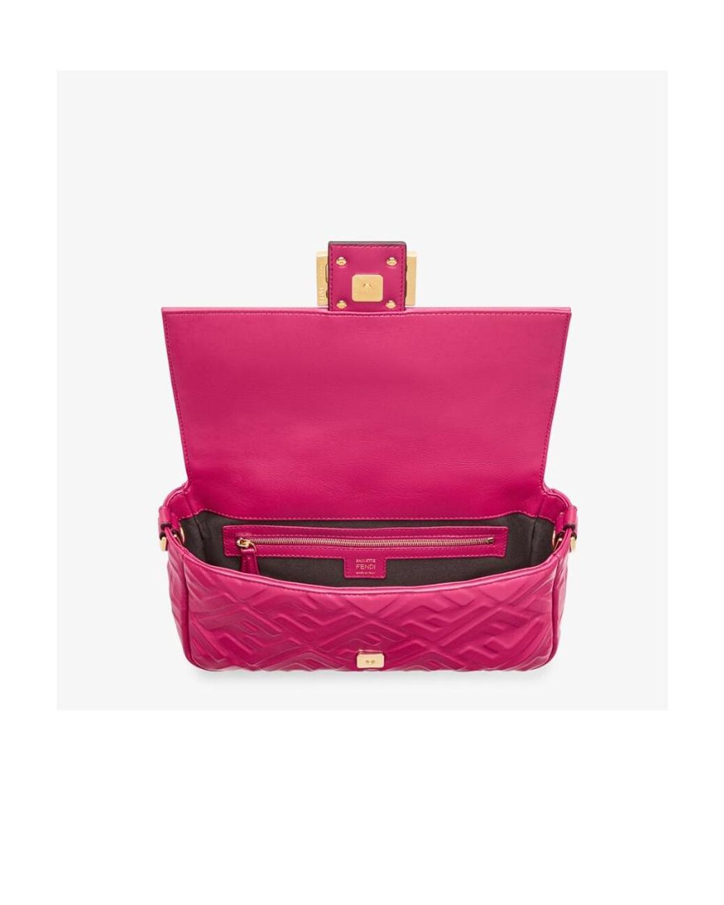 Fendi Pink Fuchsia Nappa Leather Bag