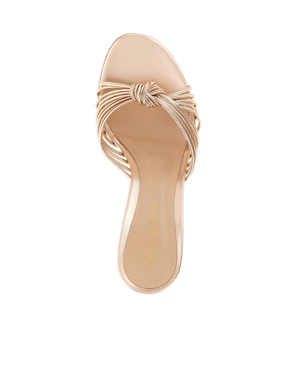 Gianvito Rossi Natural Sofia Knotted-Strap Mules