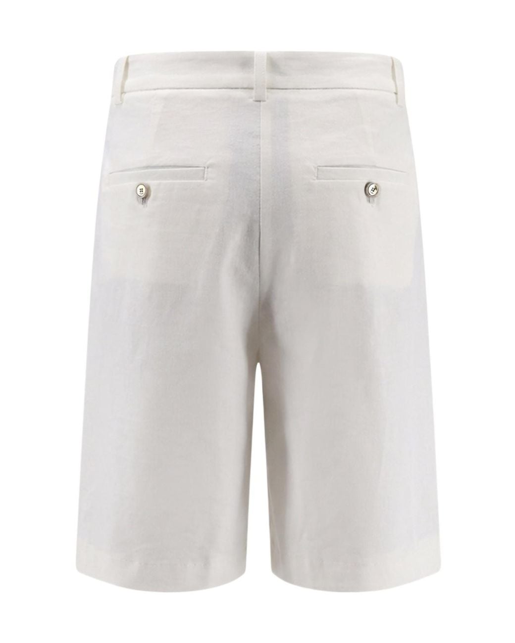 Pinko White Tailored Bermuda Shorts