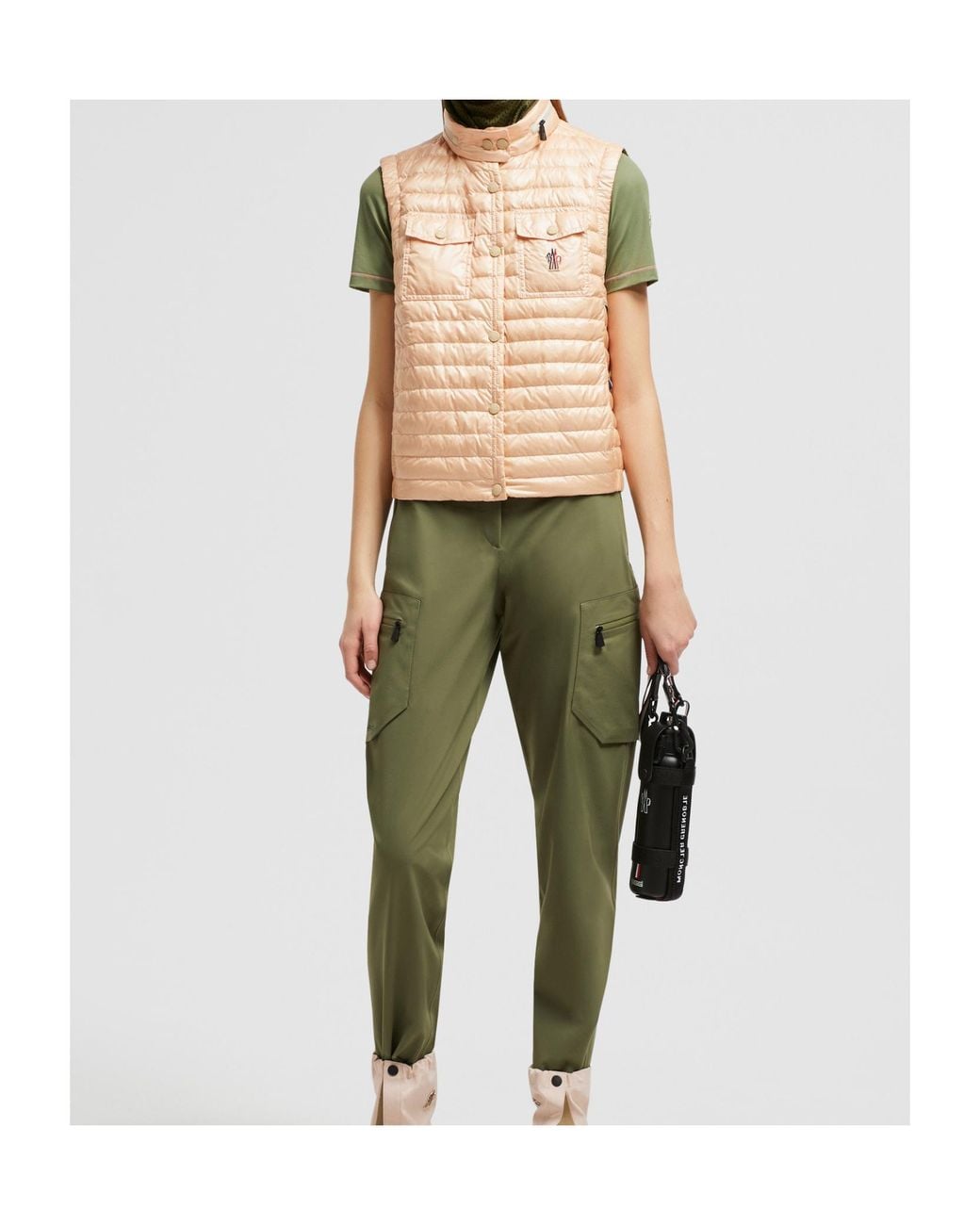 Moncler Natural Gumiane Hooded Down Vest