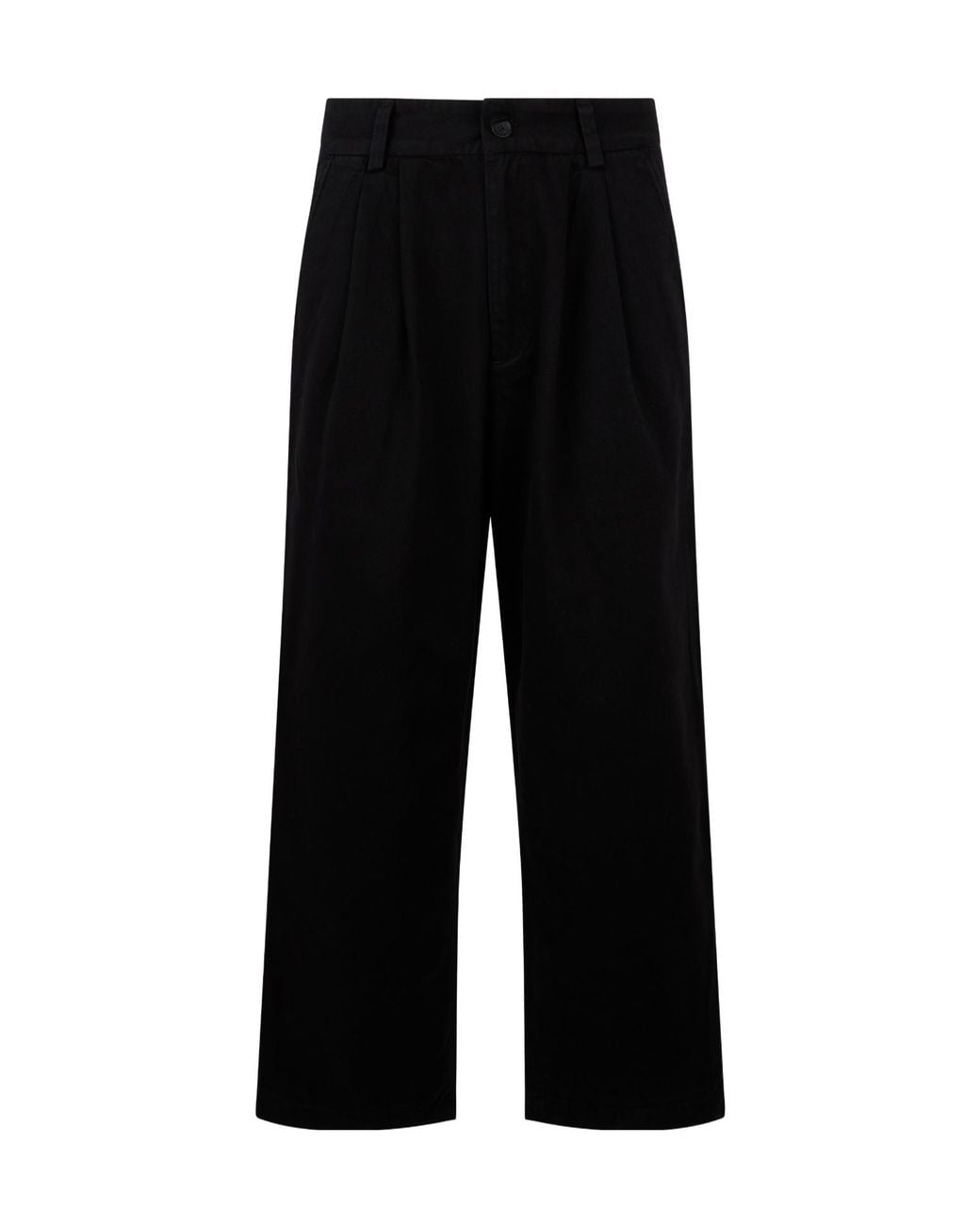 Agolde Black Pleated Wide-Leg Pants for men
