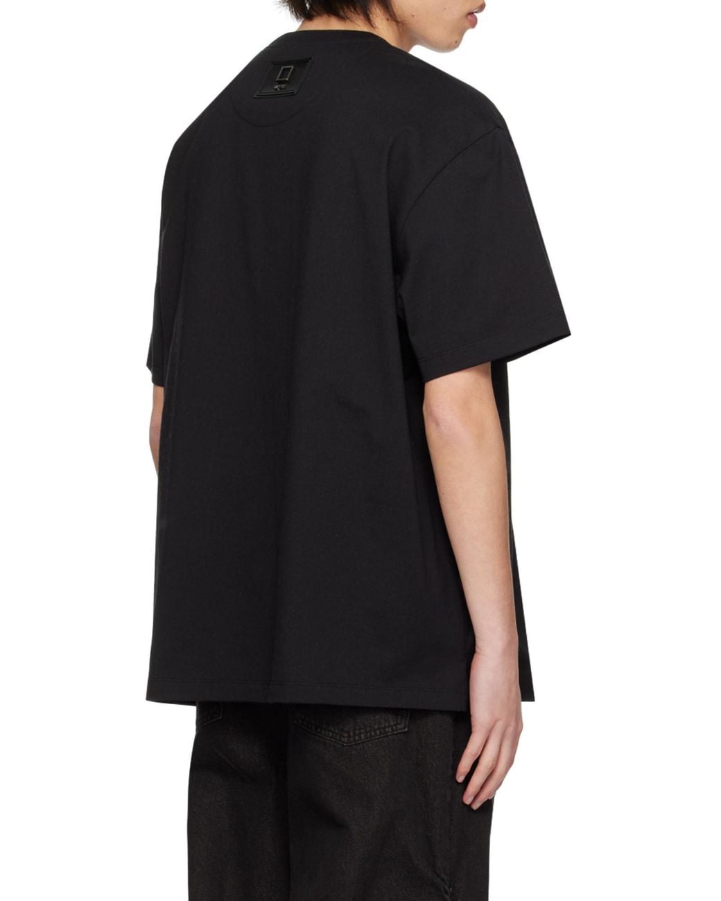 Wooyoungmi Black Logo Pattern T-Shirt for men