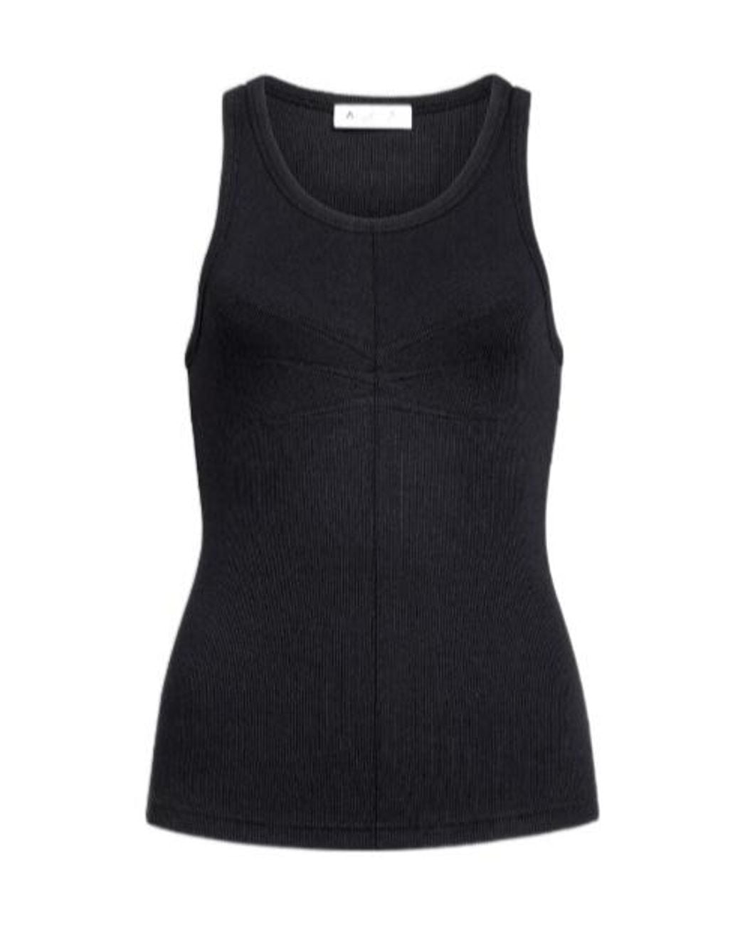 Alaïa Black Alaïa Darts Tank Top