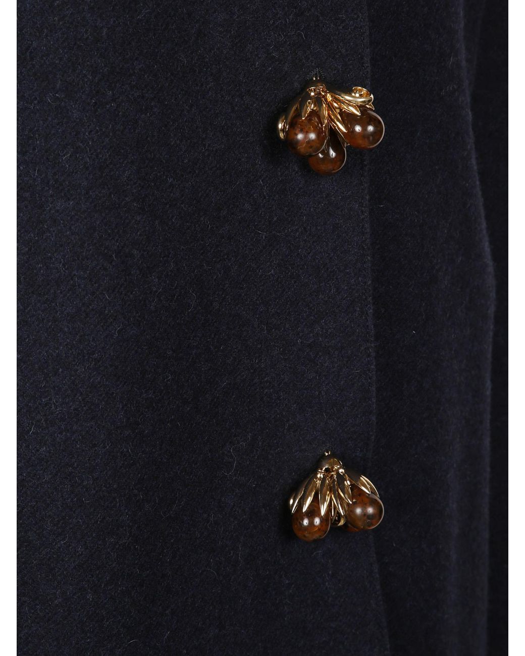 Prada Blue Button-Up Coat