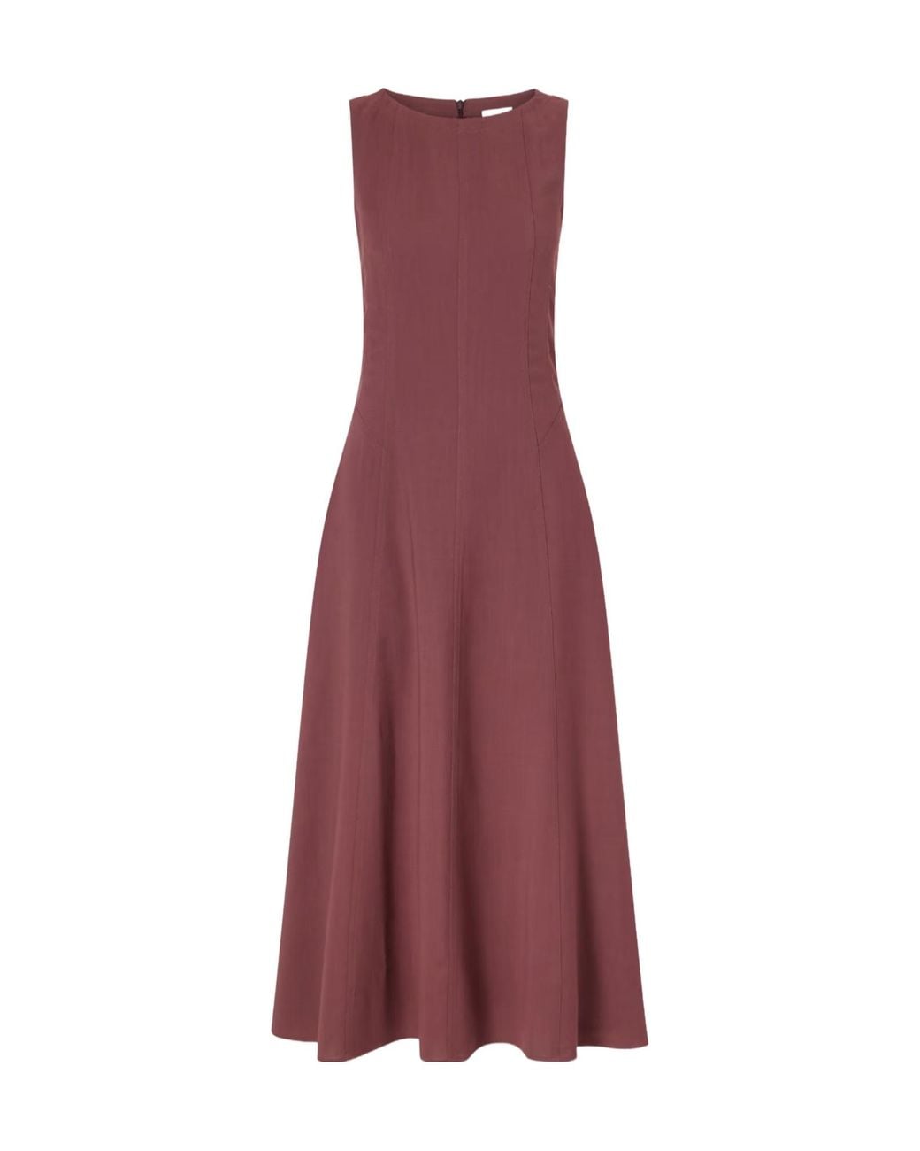 Brunello Cucinelli Purple Sleeveless Dress