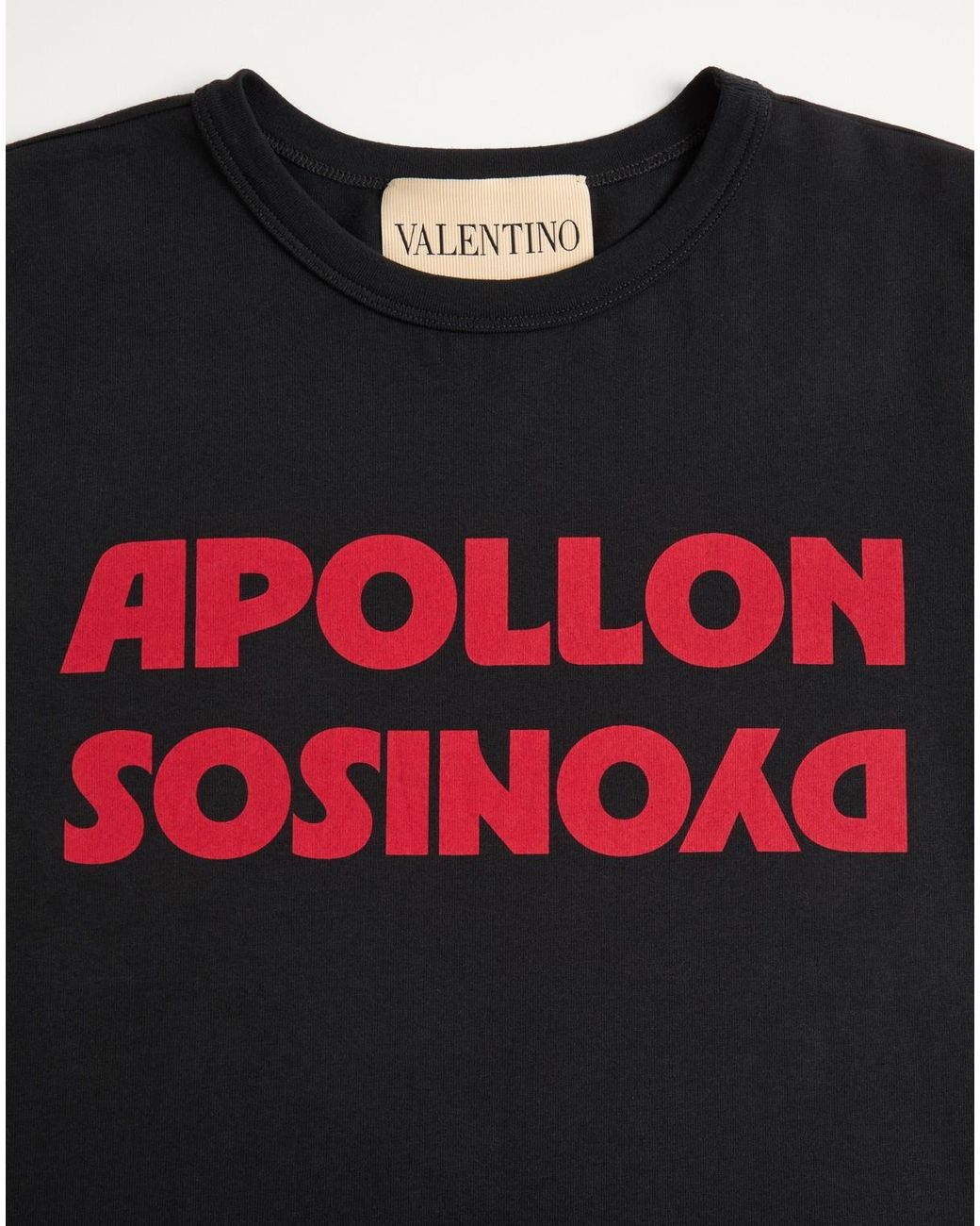 Valentino Black Apollon Dyonisos Crewneck T-Shirt