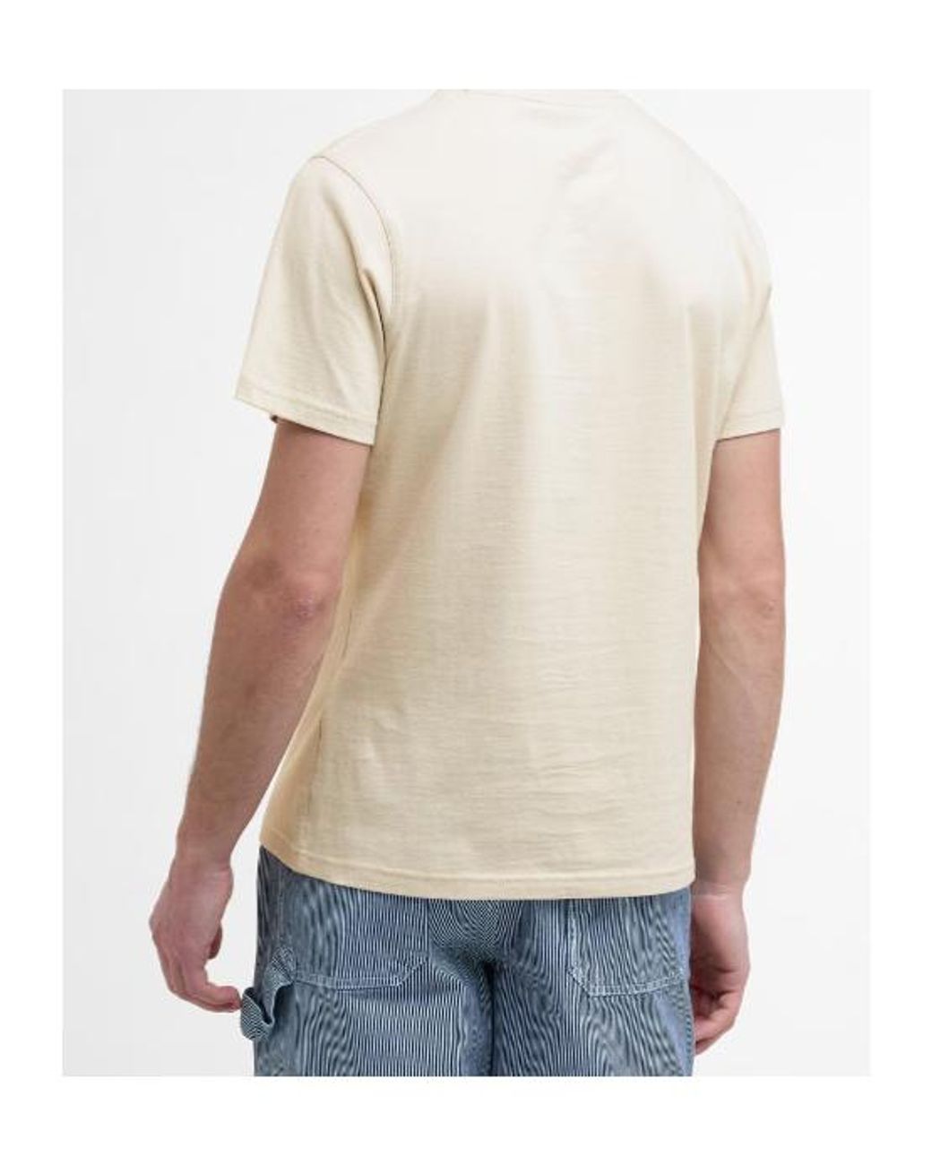 Barbour White B.Li Harbourside Tee Sn53 for men