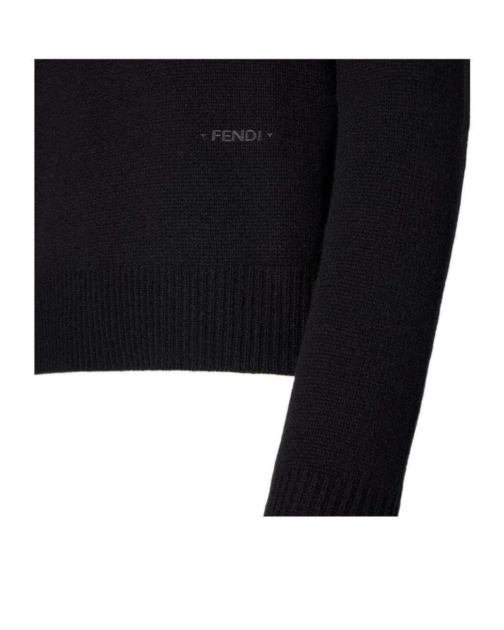 Fendi Black Cashmere Sweater