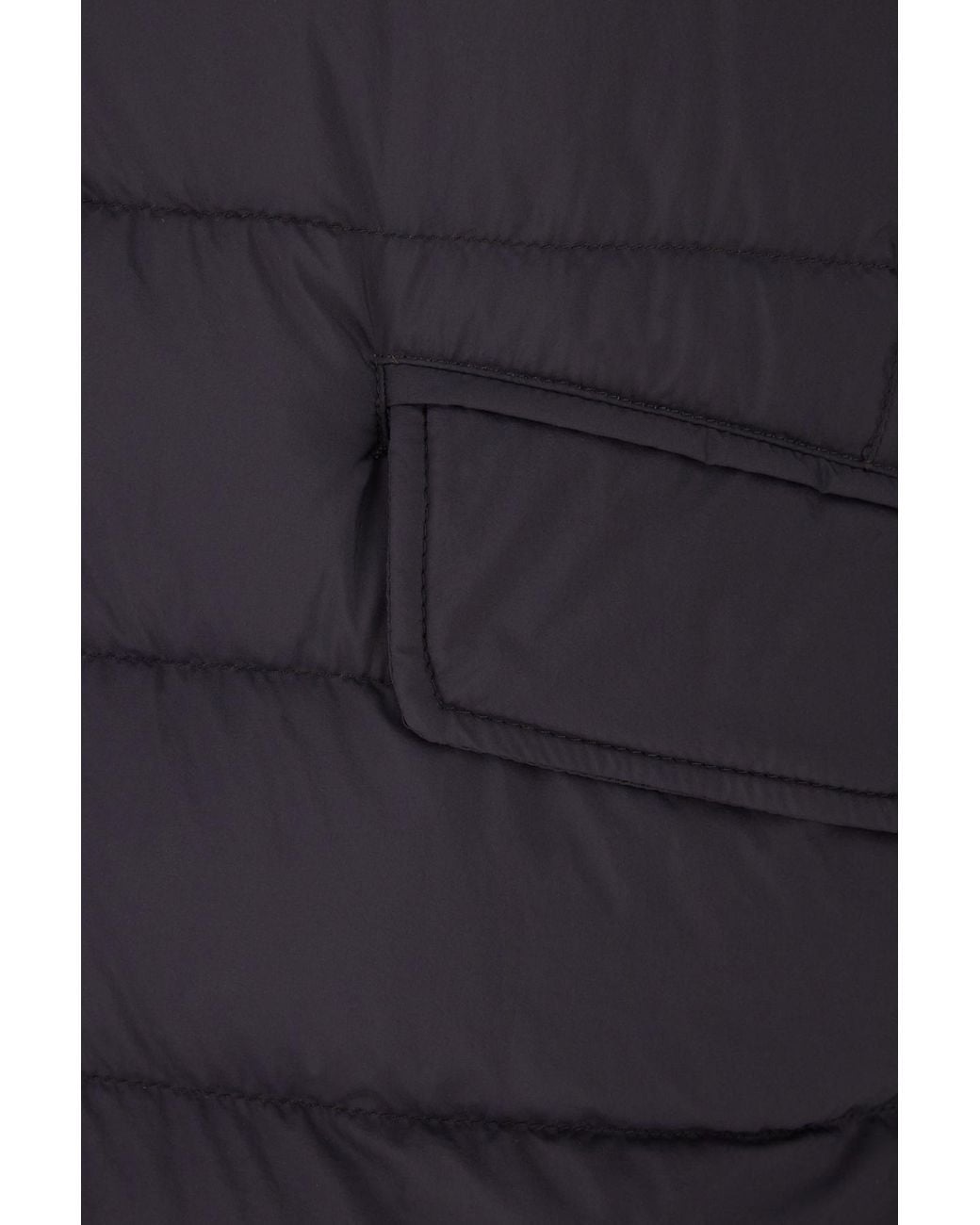 Herno Blue Single-Breasted Padded Coat for men