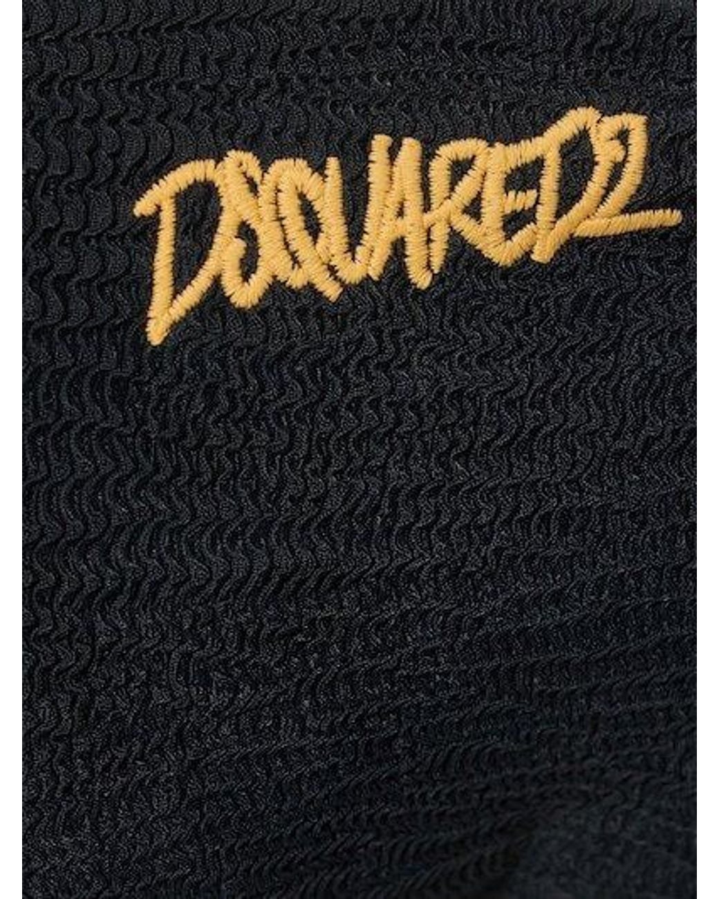 DSquared² Black Logo Swim Shorts