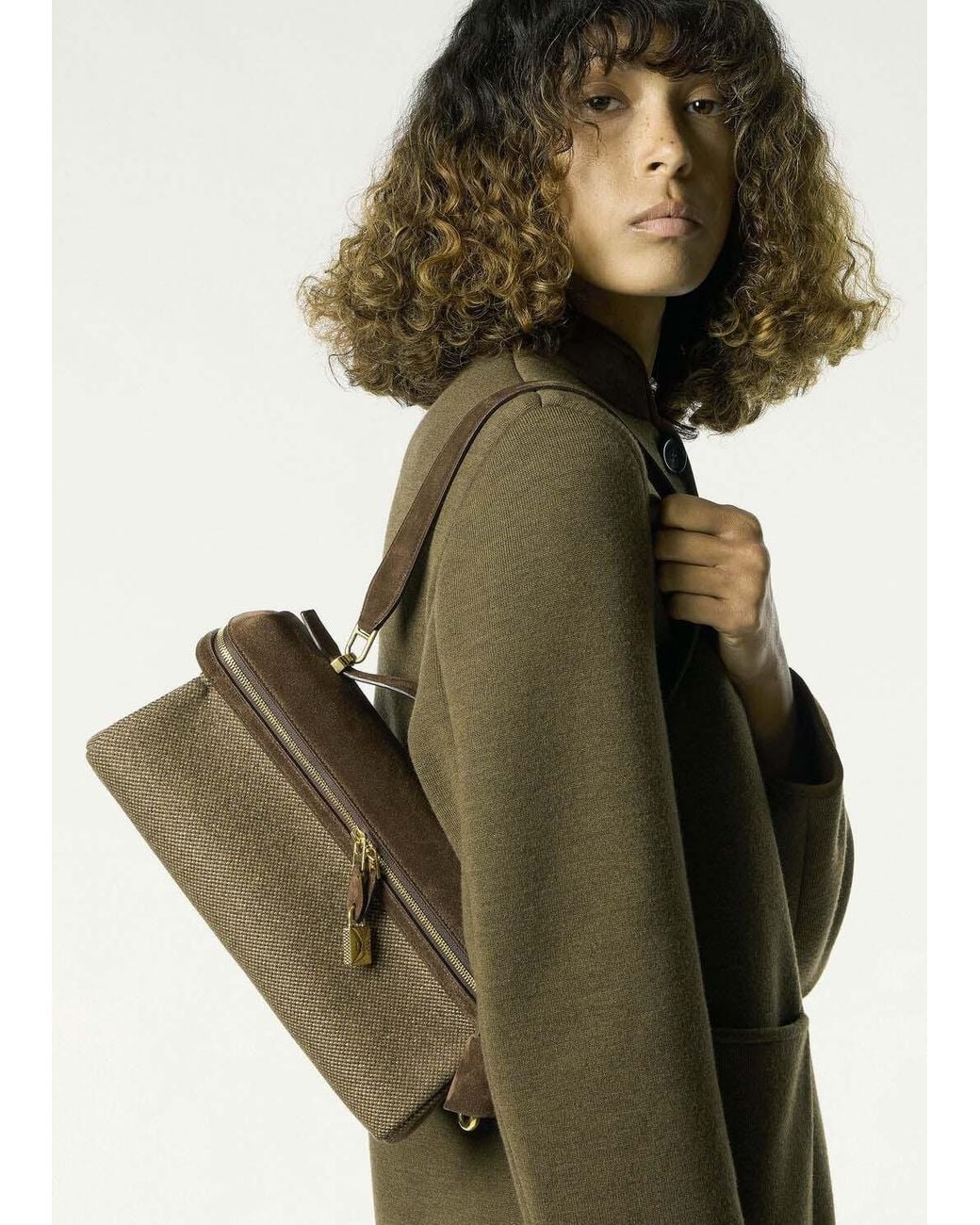 Loro Piana Brown Extra Softy Bag L29 Shoulder Bag