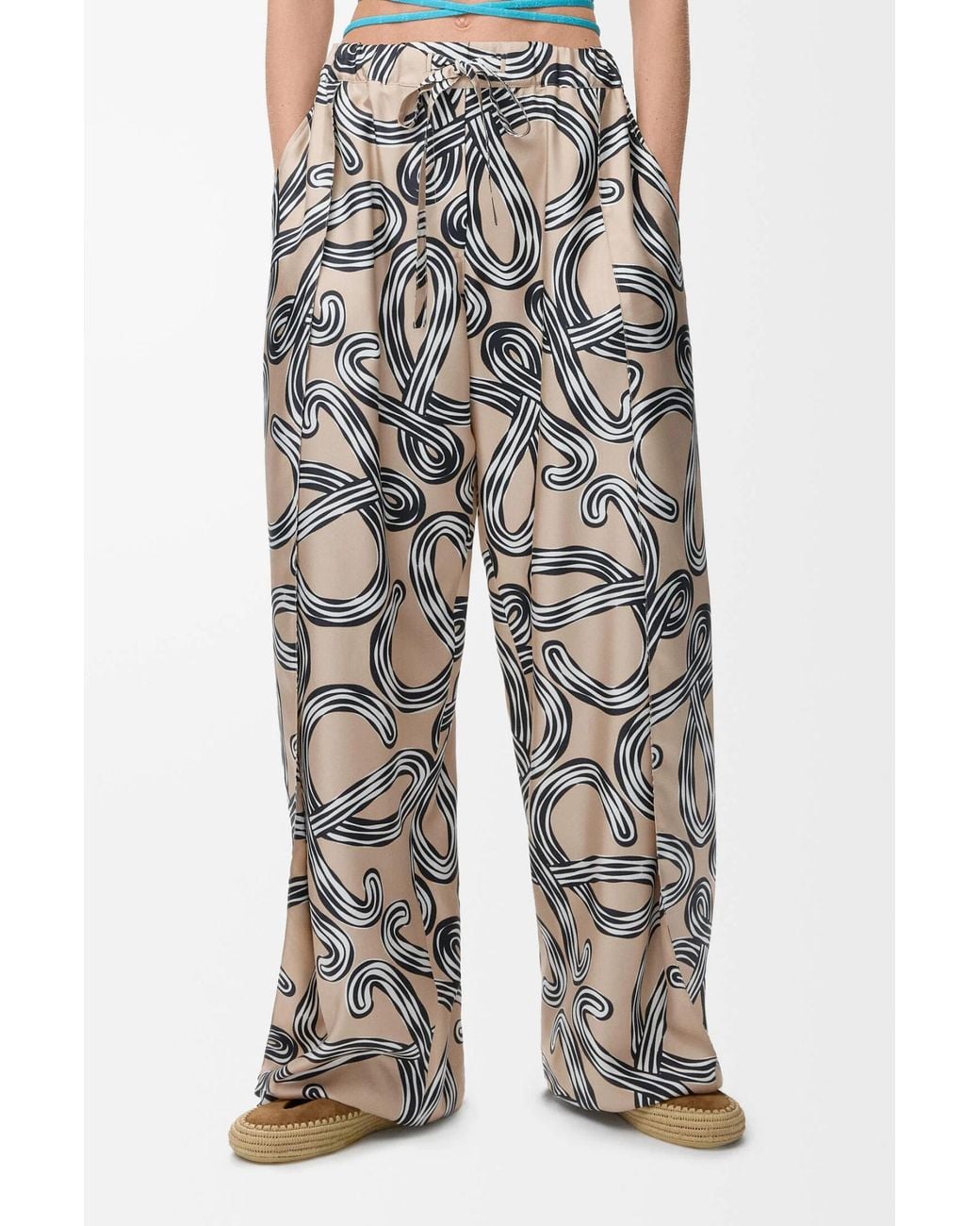 Loewe White Drawstring Casual Pants