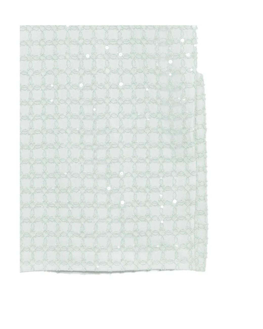 ROTATE BIRGER CHRISTENSEN White Sequin-Embellished Sleeveless Top