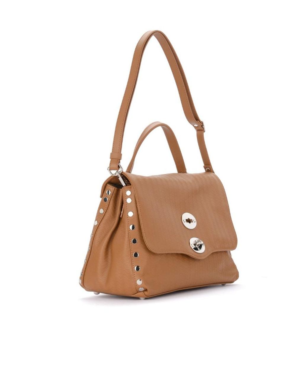 Zanellato Brown Logo Shoulder Bag