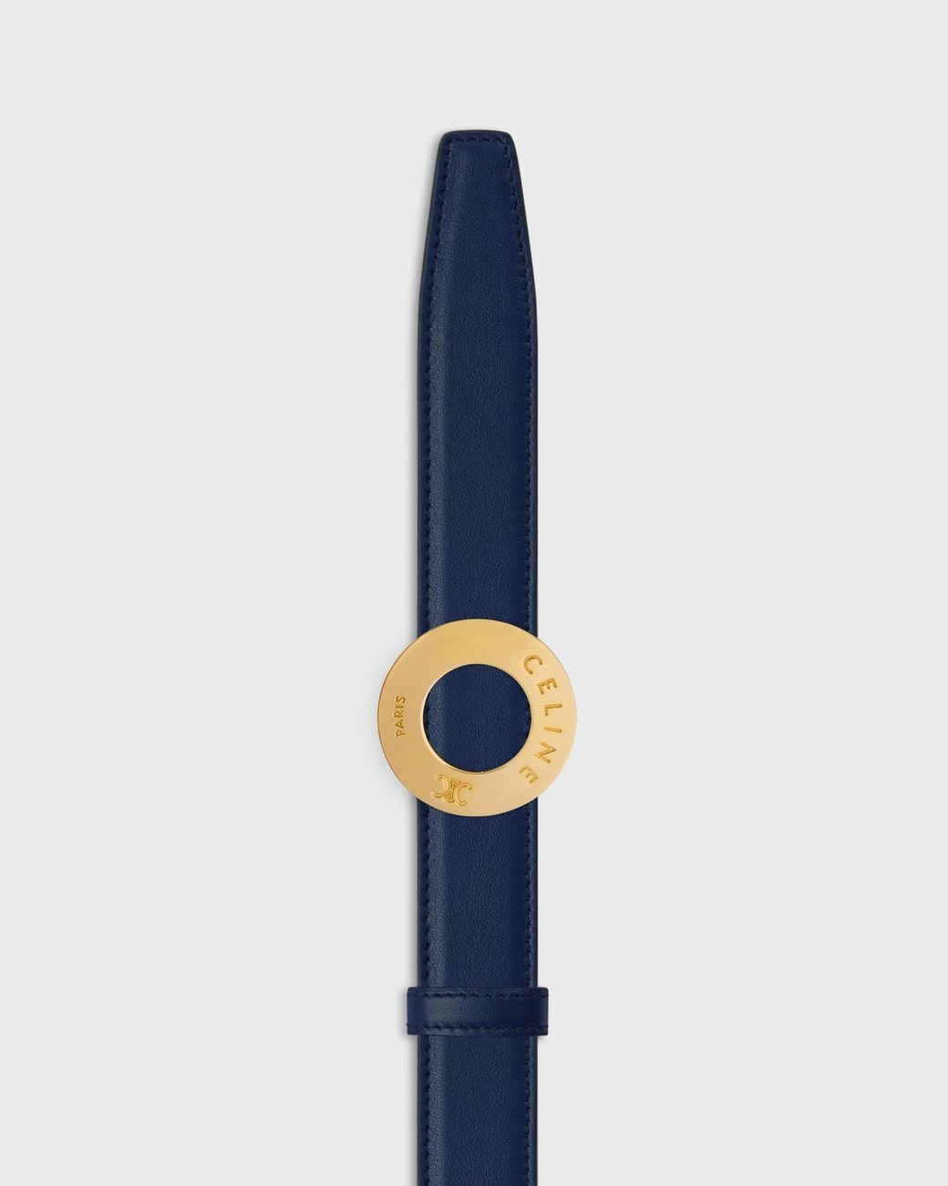 Céline Blue Disc Buckle And Reversible Belt