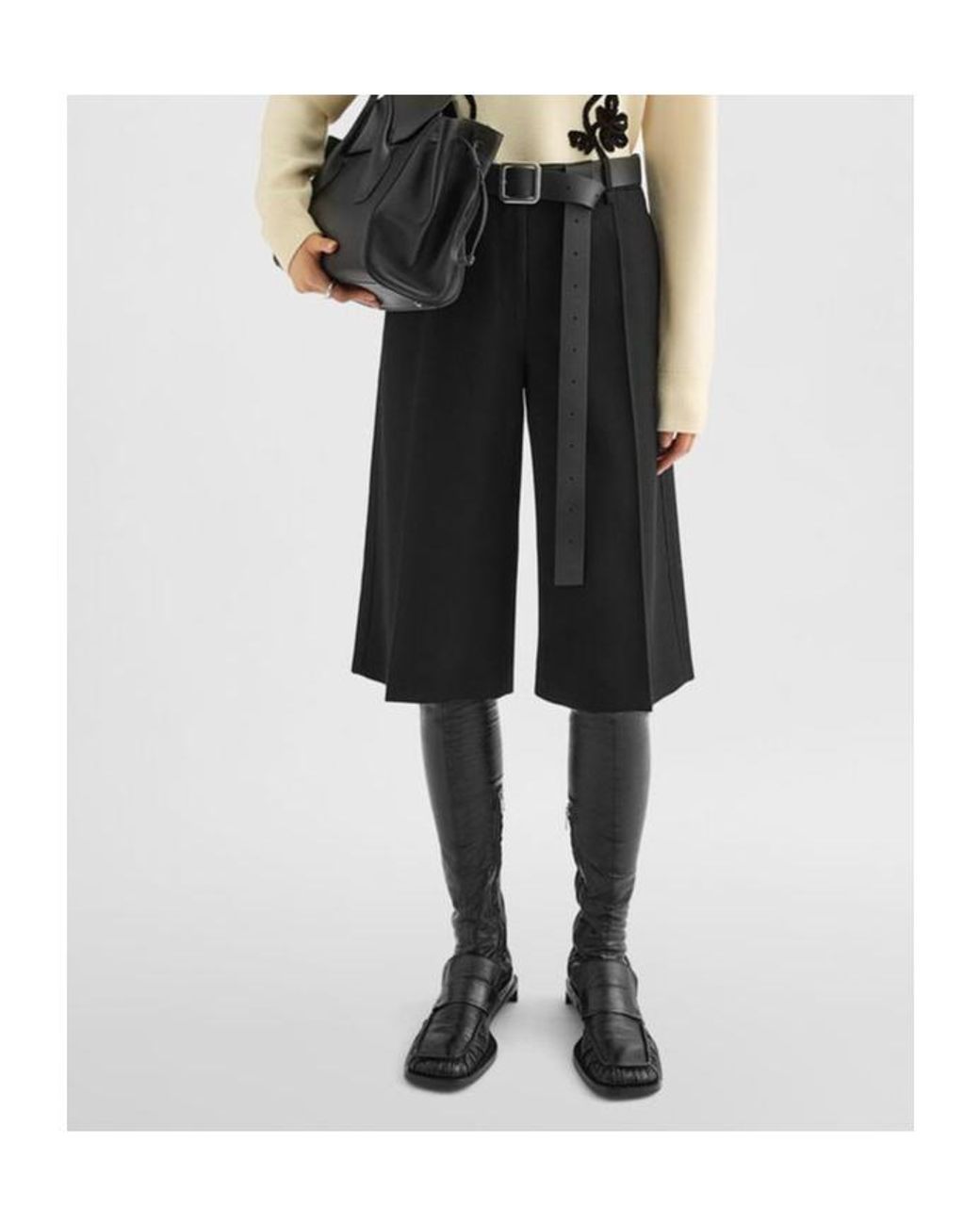 Jil Sander Black Bermuda Shorts