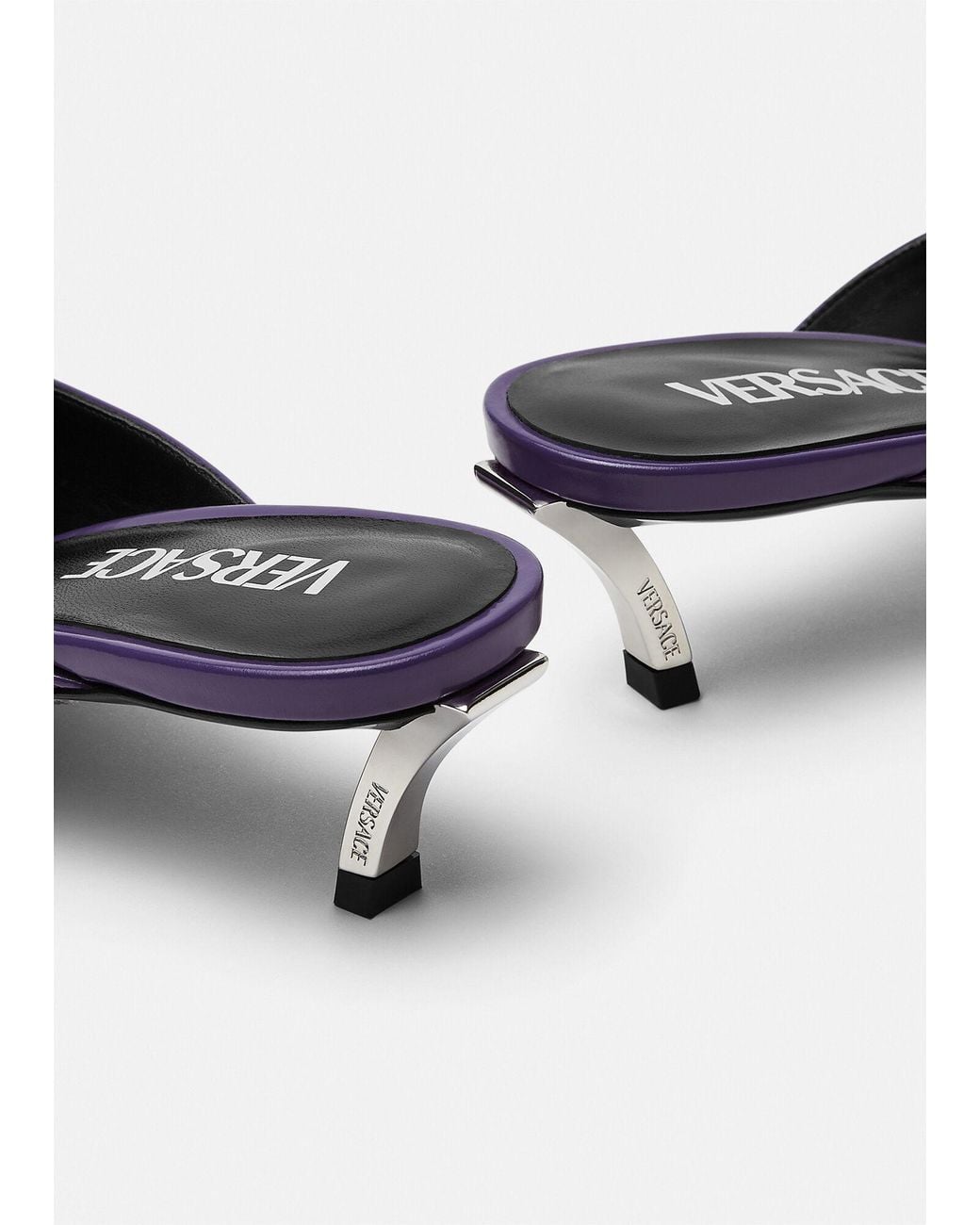 Versace Purple Pin-Point 50Mm Mules