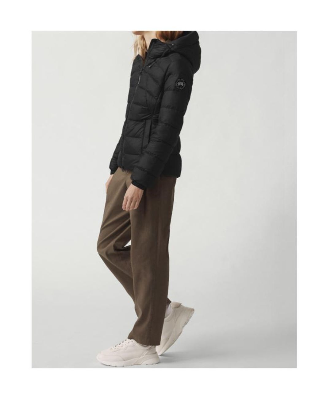 Canada Goose Black Logo Patch Down Jacket