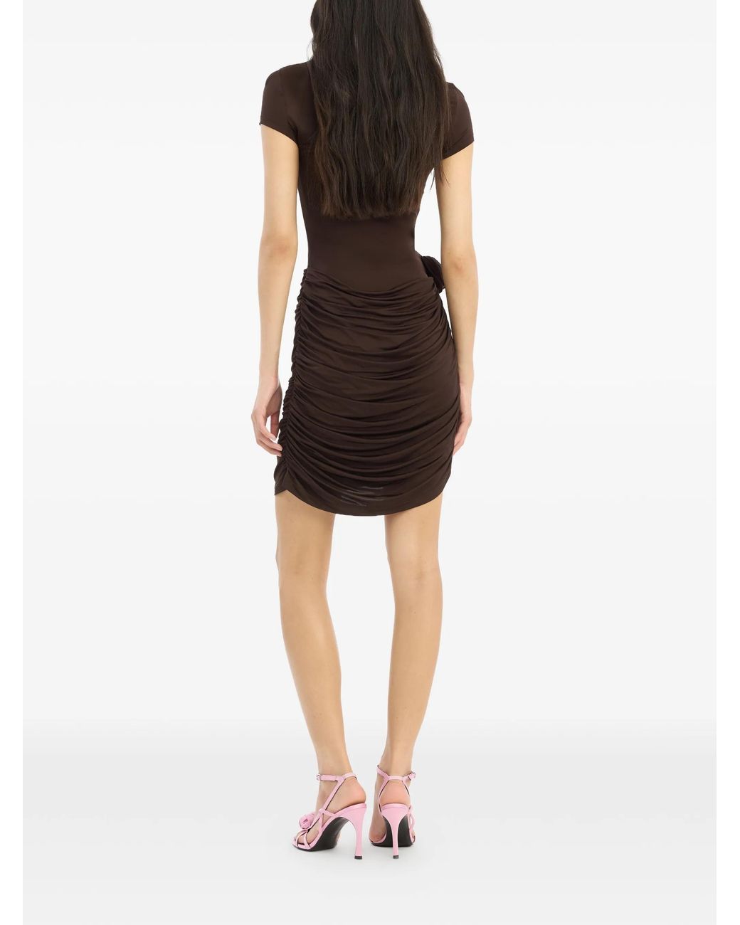 ROTATE BIRGER CHRISTENSEN Brown Short Dresses