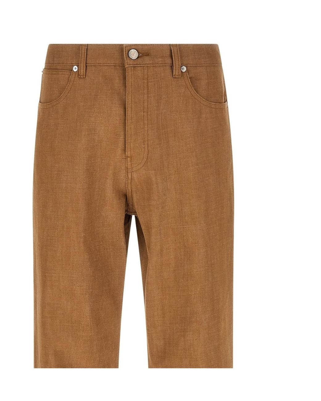A.P.C. Brown Arno Wide-Leg Jeans for men