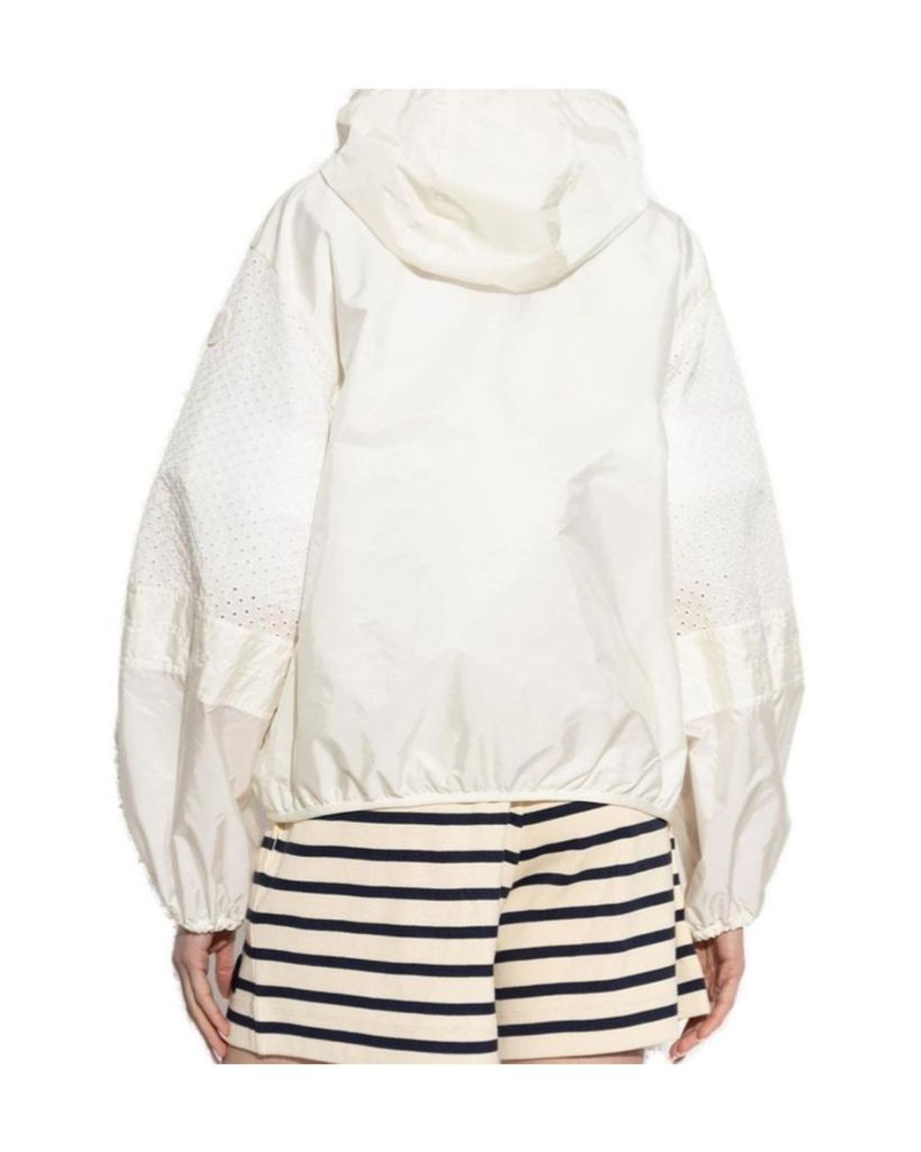 Moncler White Zelkova Hooded Jacket