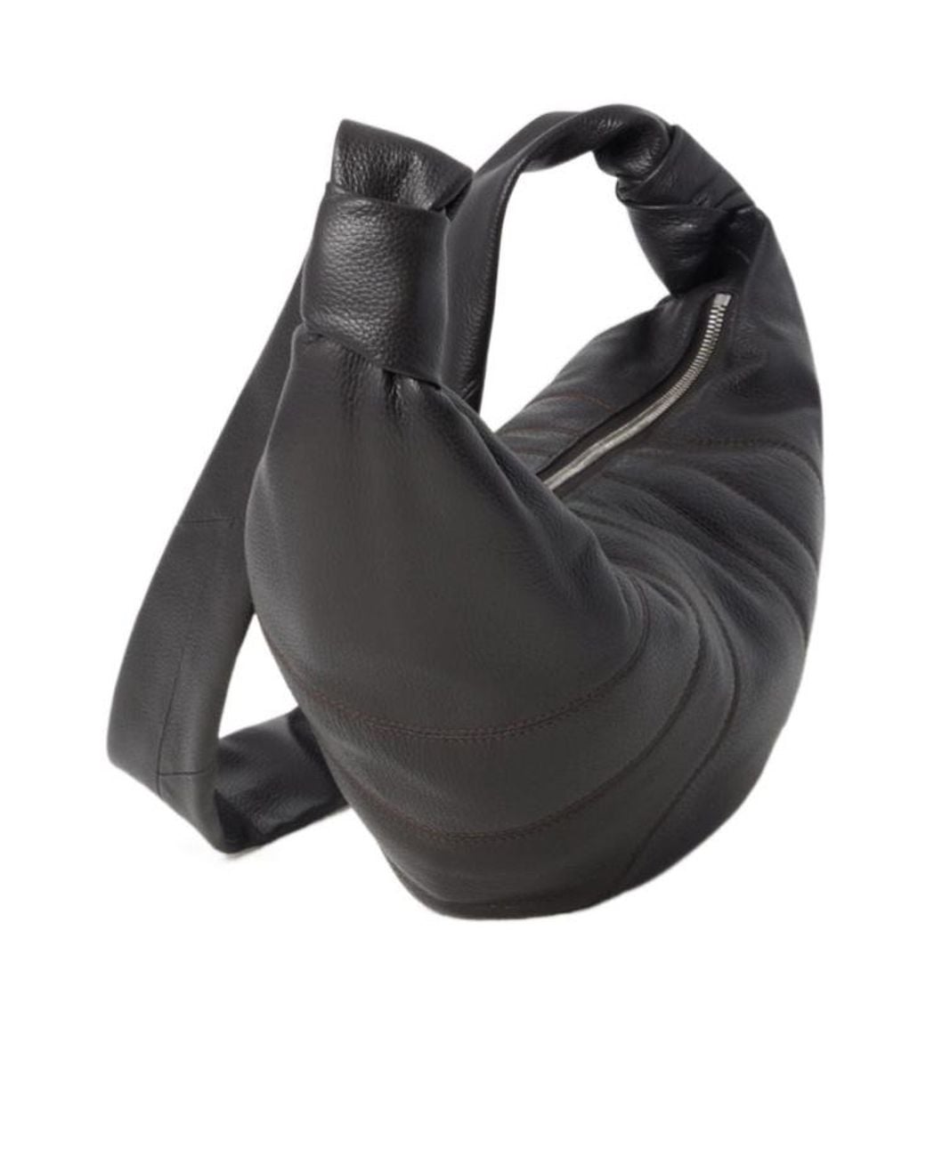 Lemaire Black Medium Croissant Crossbody Bag for men