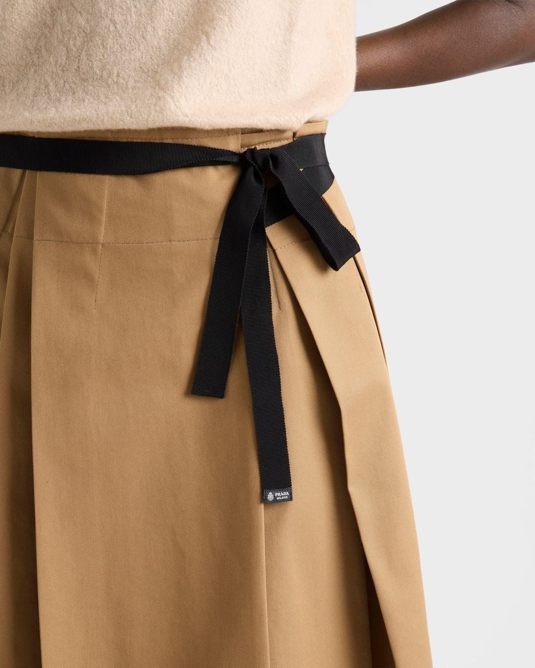 Prada Brown Gabardine Skirt