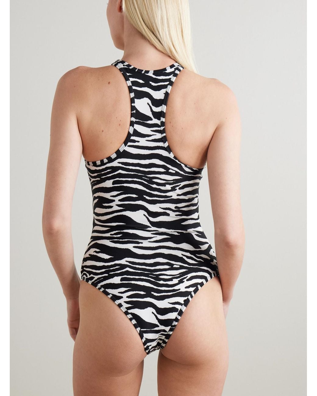 The Attico White Casual One-Piece Swimsuit