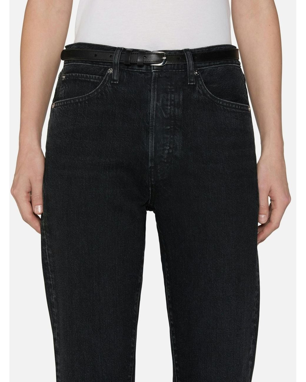 FRAME Black Jeans With Belt Loops