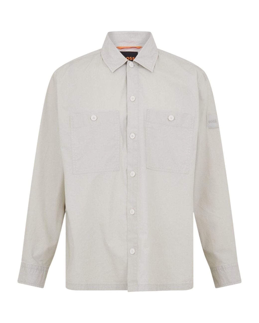 Boss White Light Casual Shirt-Style Jacket for men