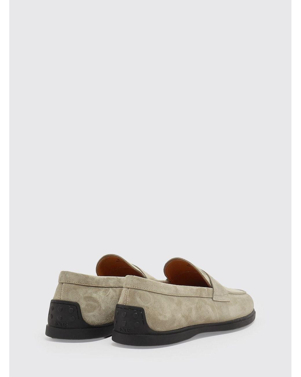 Tod's Gray Round Toe Loafers for men