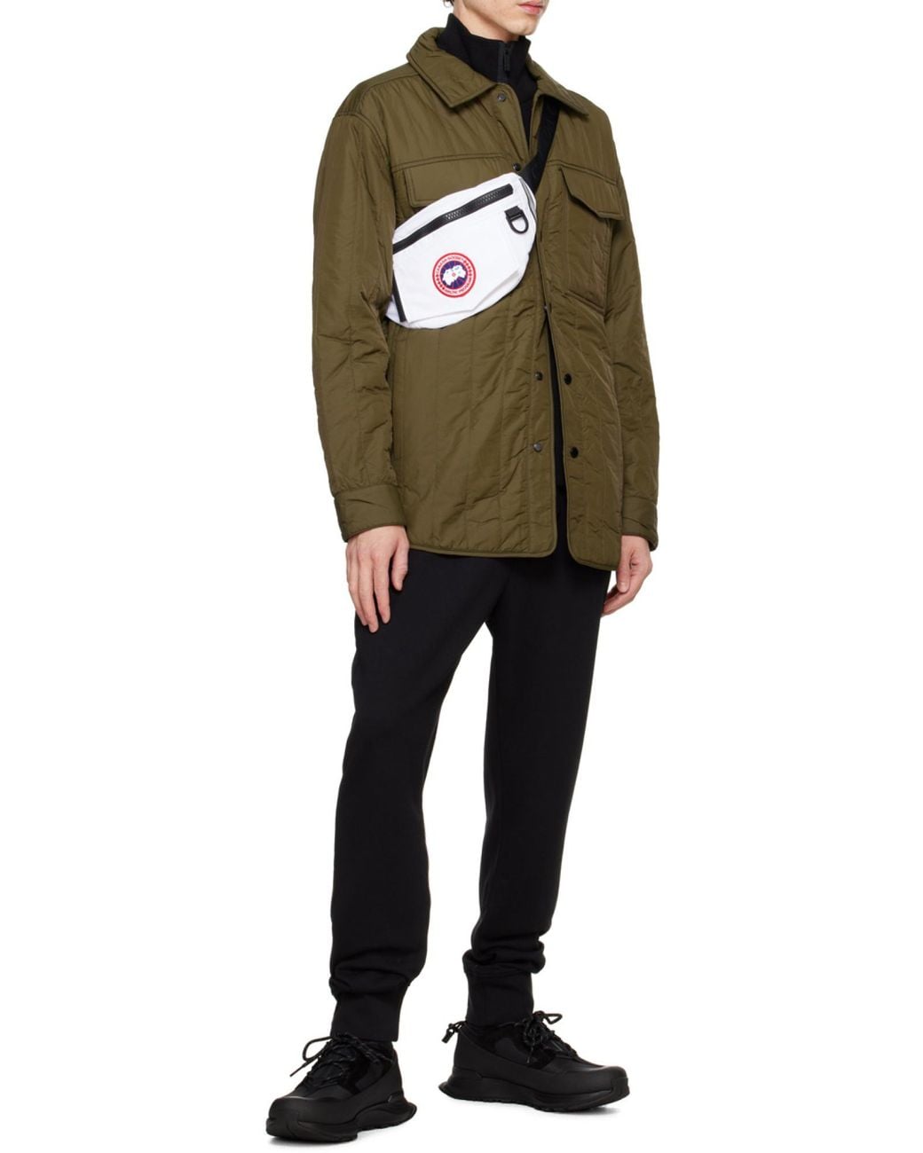 Canada Goose Black Glacier Trail High Sneakers for men