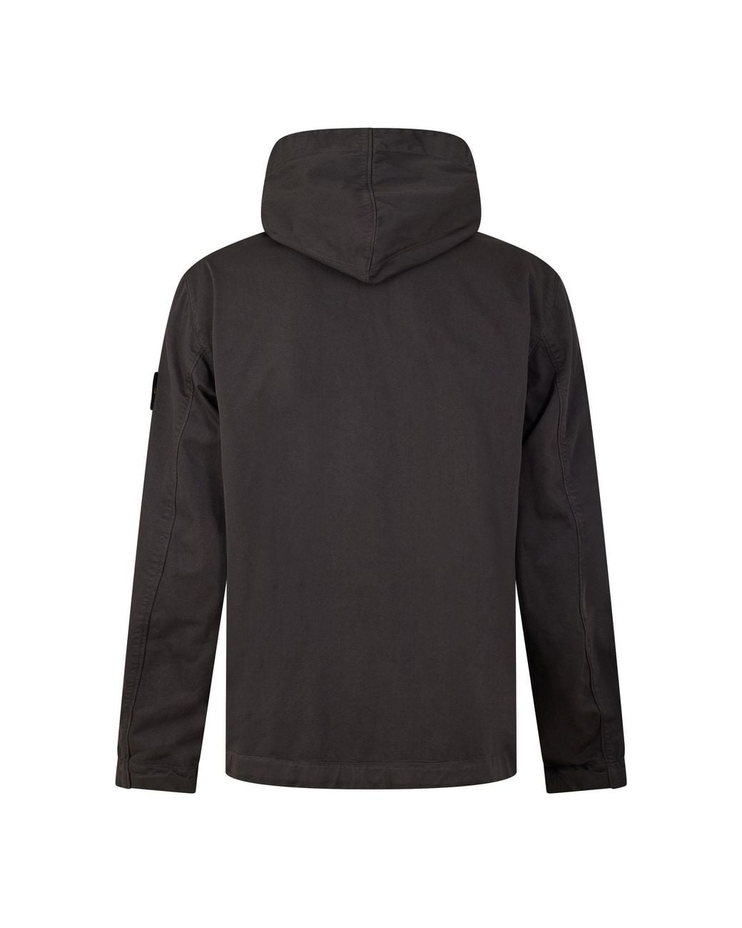 Stone Island Black Compass Patch Hooded Functional Jacket for men