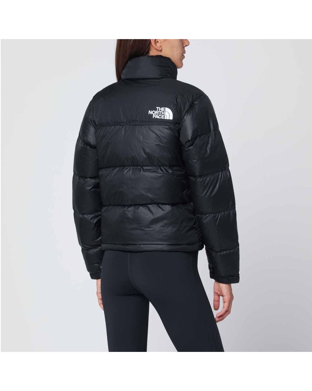 The North Face Black Lightweight Puffer Jacket With High Collar