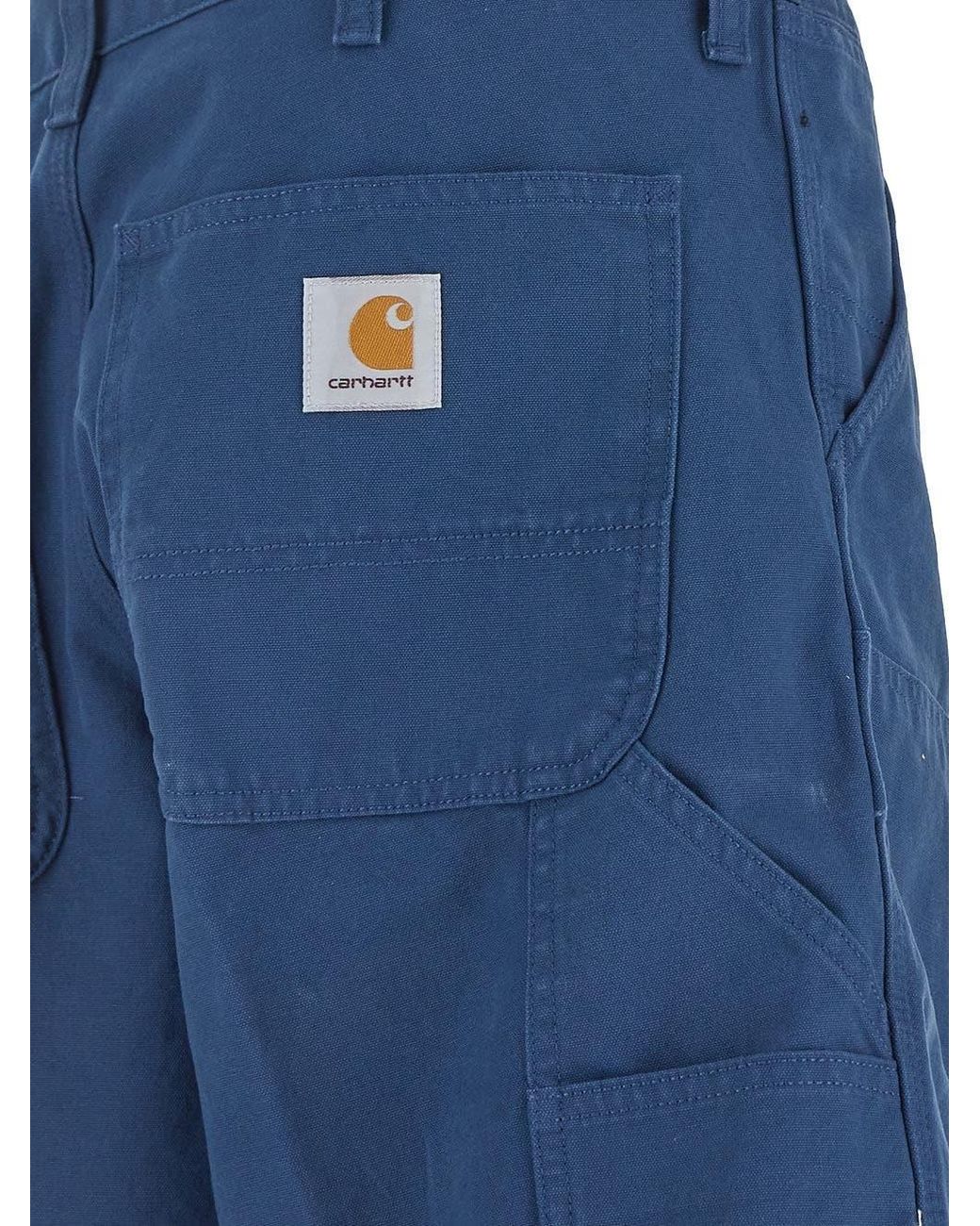 Carhartt Blue Double Knee Shorts for men
