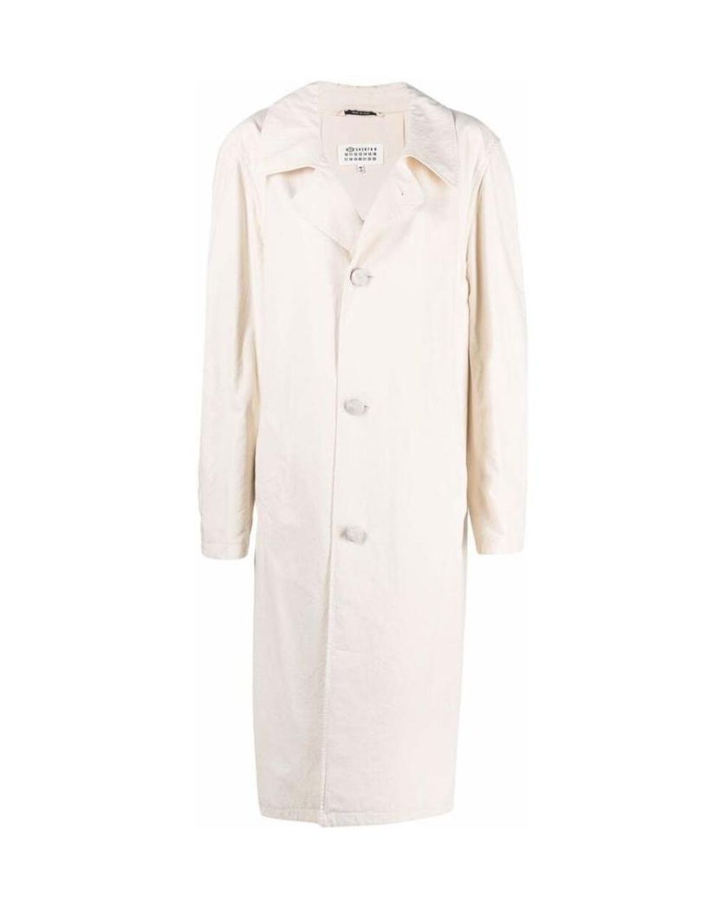 Maison Margiela Natural Buttoned Trench Coat