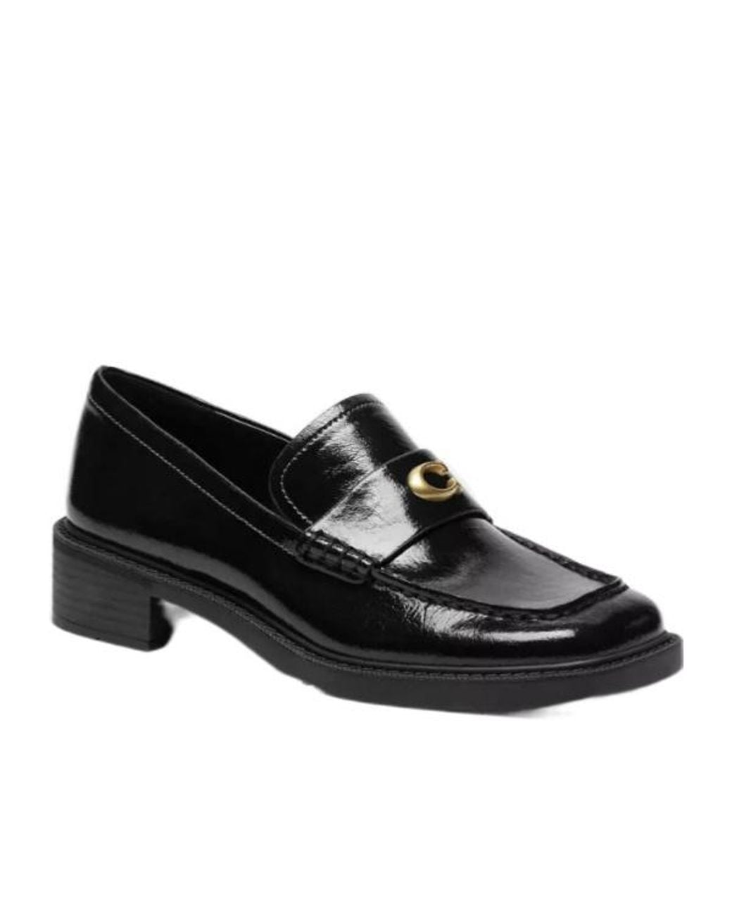COACH Black Penny Loafer
