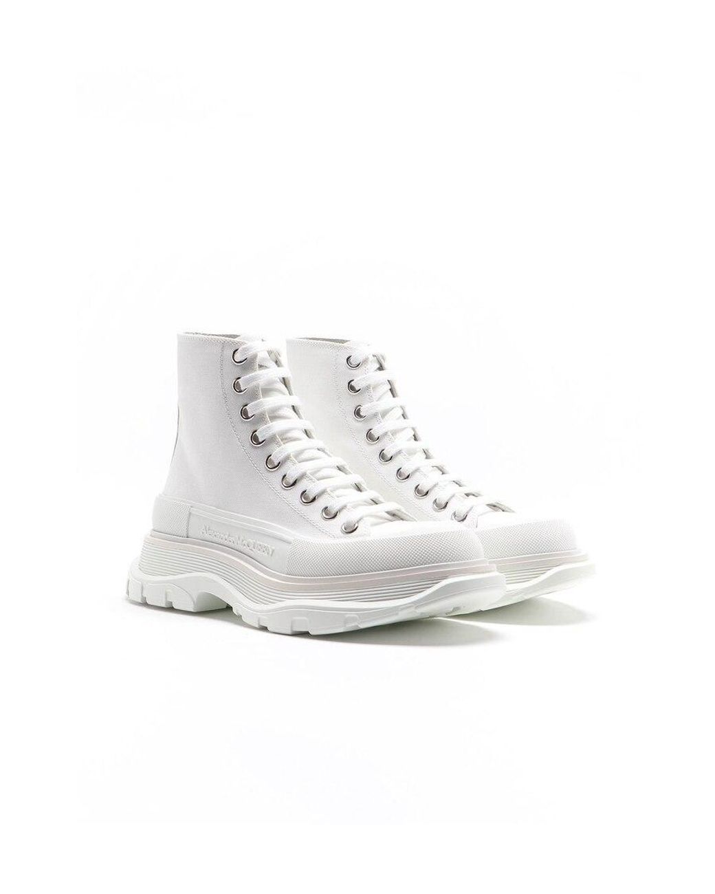 McQueen White Tread Slick Boots