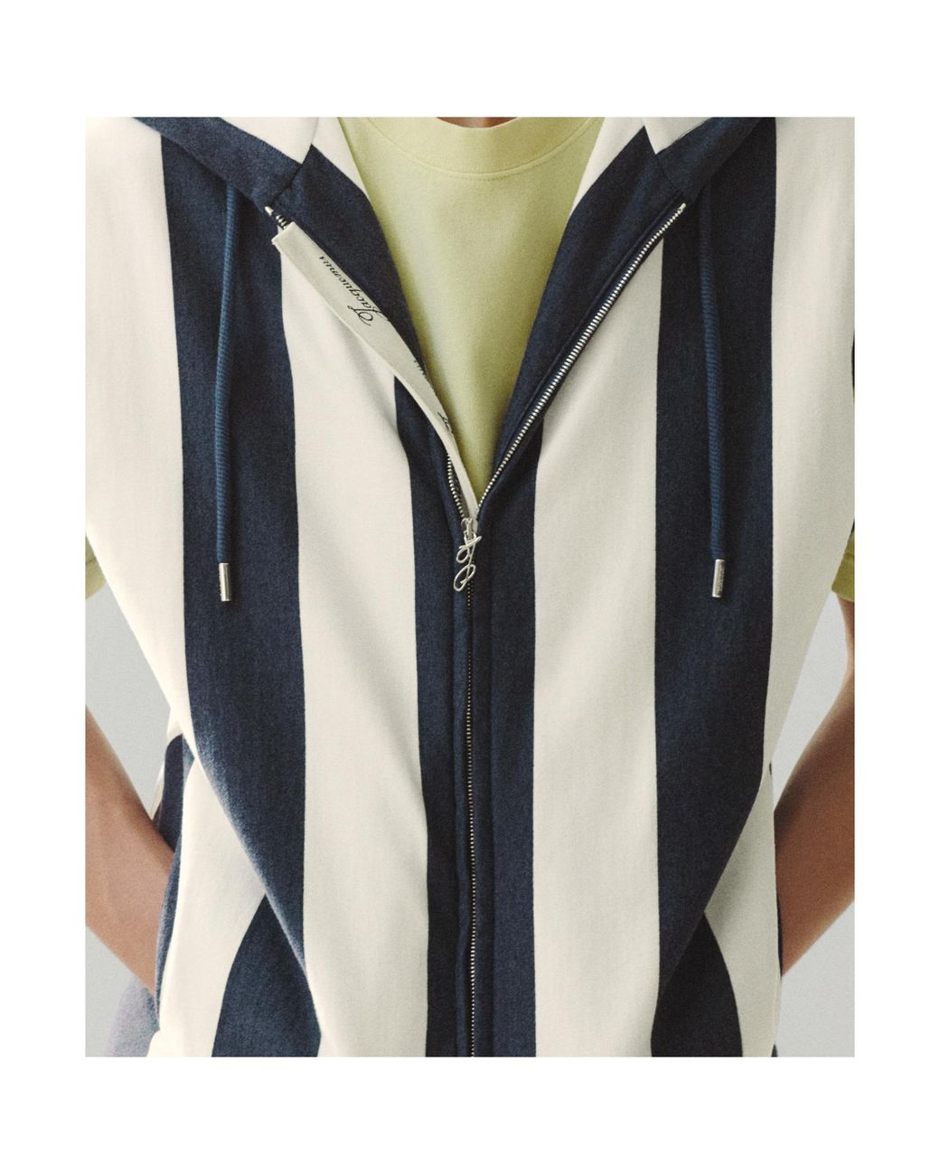 Jacquemus Blue The Marinière Hooded Gilet for men