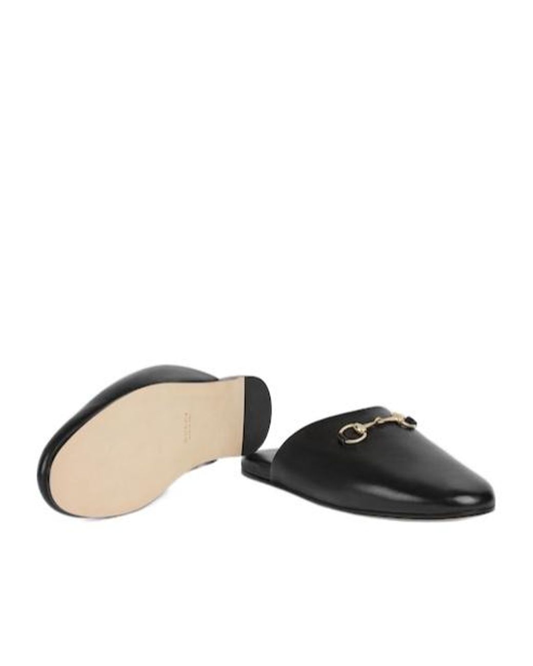 Gucci Black Mule With Horsebit, Leather