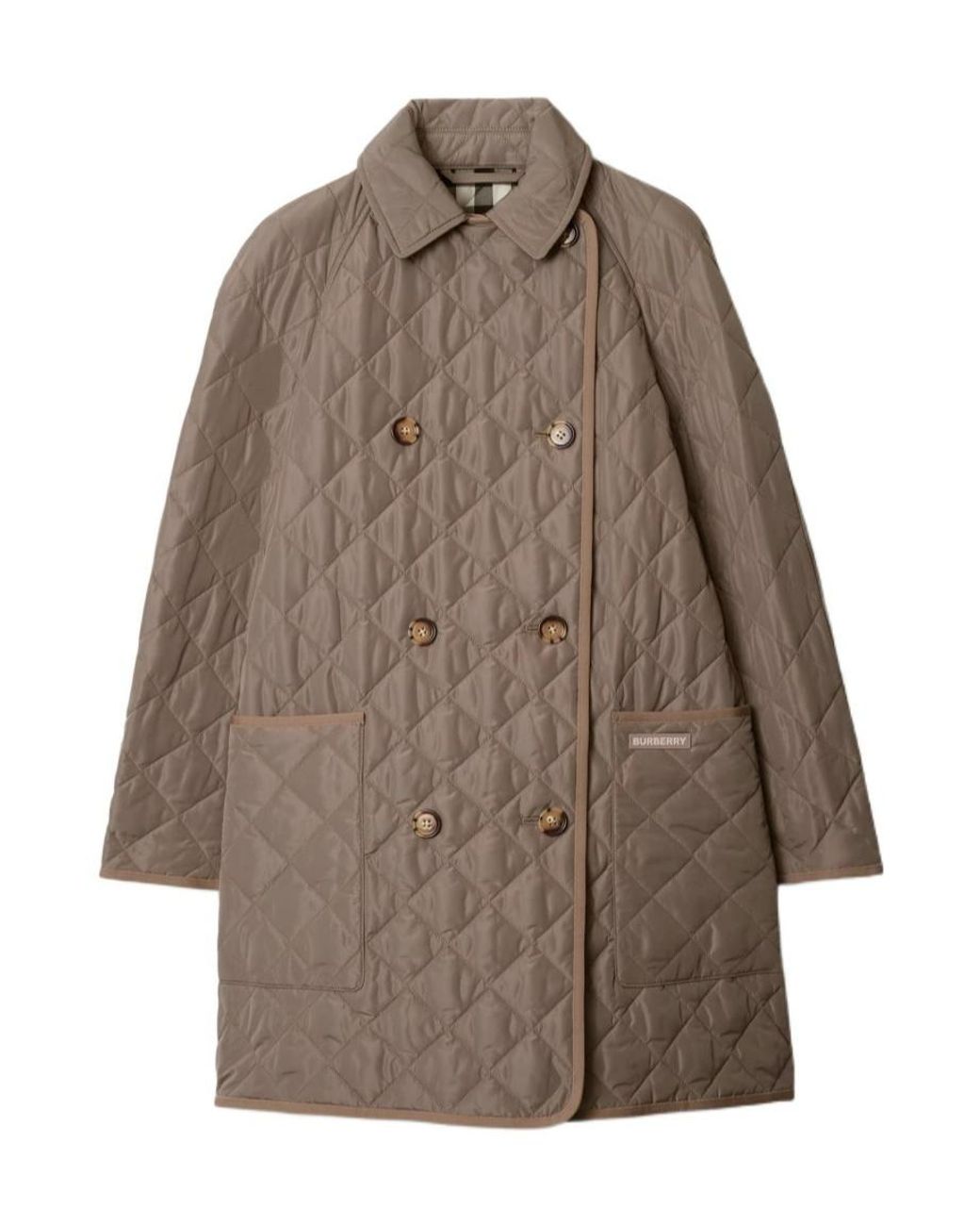 Burberry Brown Quilted Coat