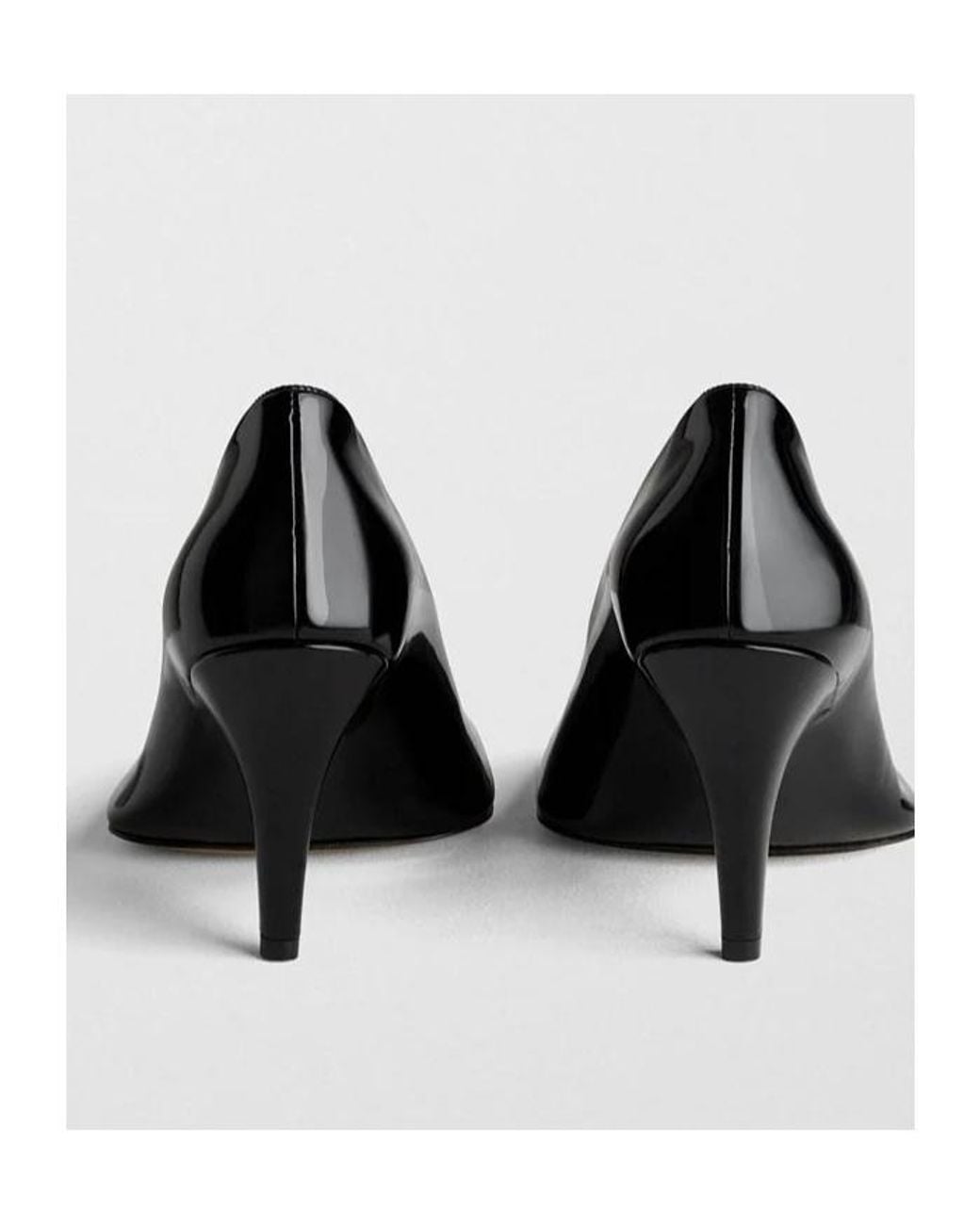 Phoebe Philo Black Square-Toe High Heels