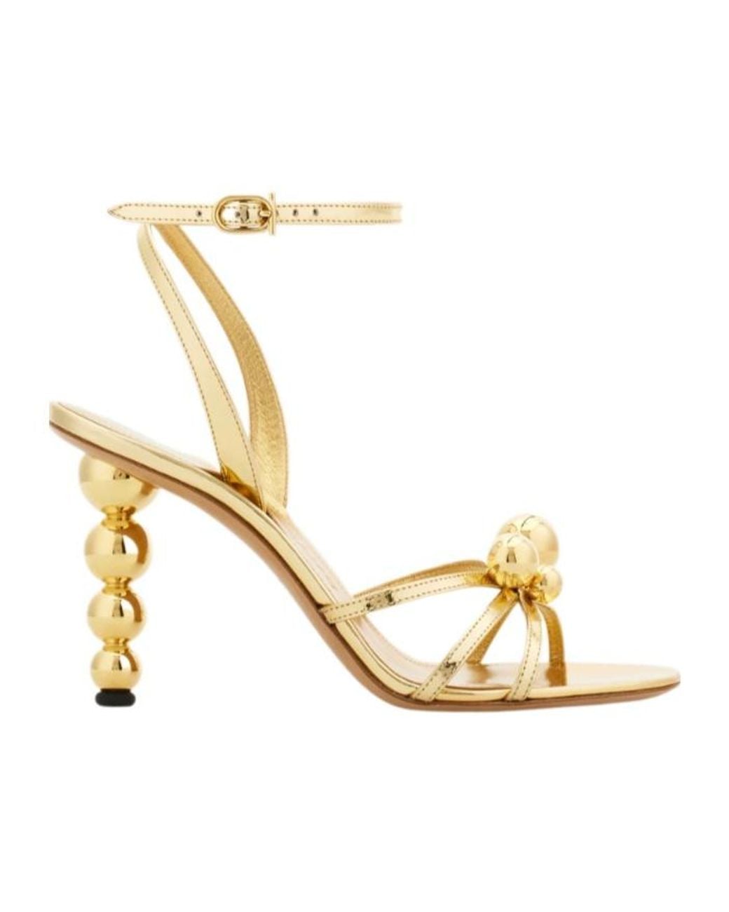 Ferragamo Metallic High Heel Sandals