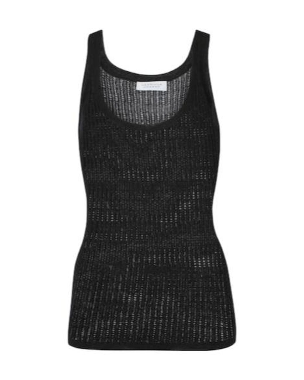 Gabriela Hearst Black Nevin Cashmere And Silk Tank Top