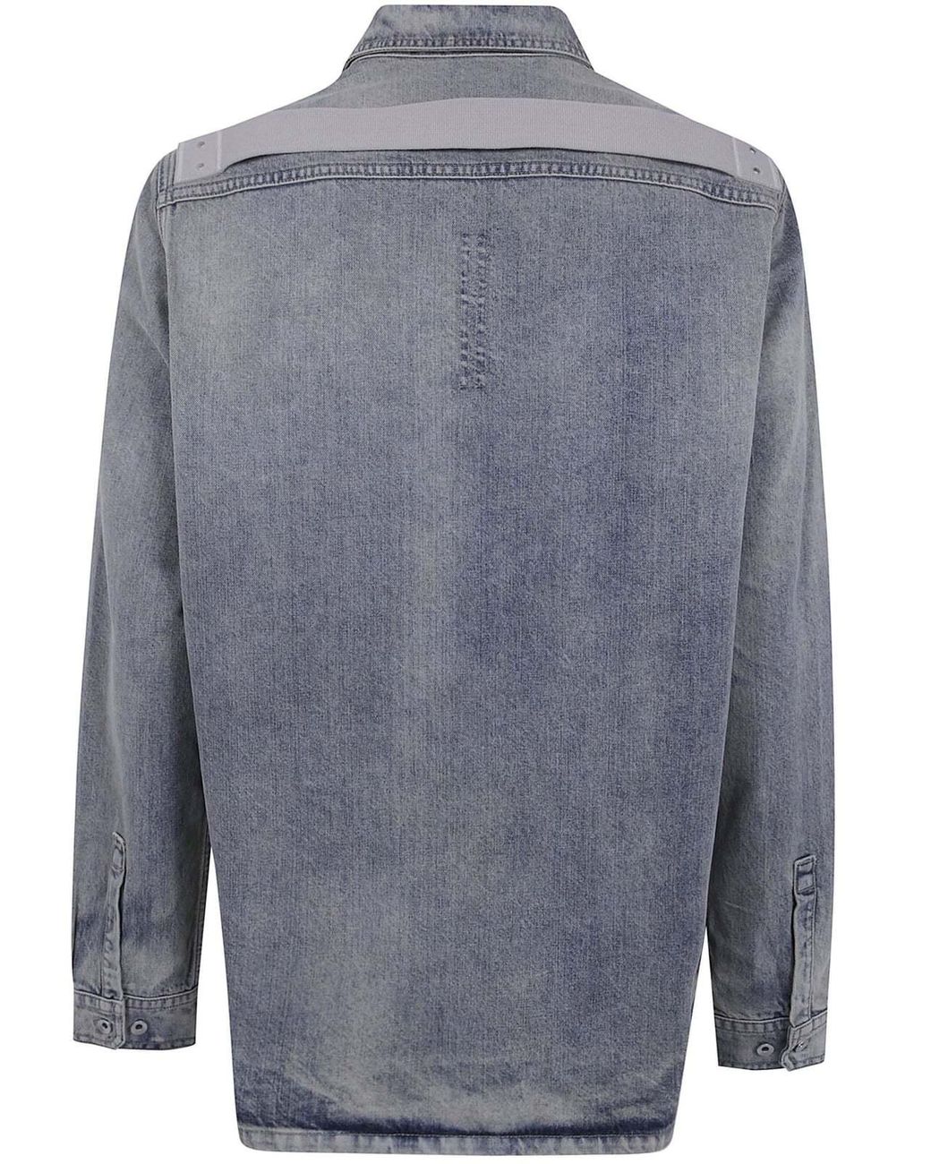 Rick Owens Blue Long-Sleeved Shirt for men