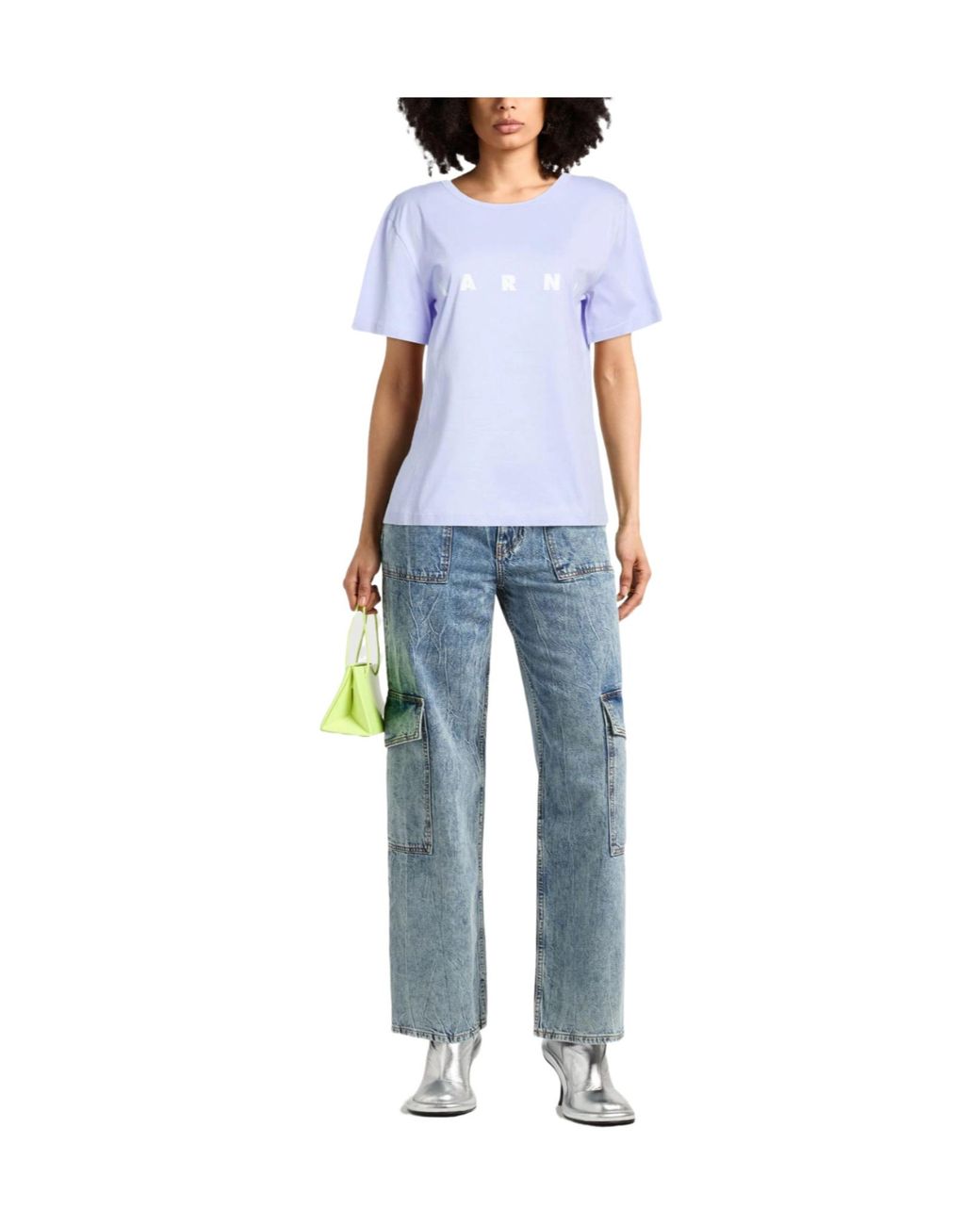 Marni Blue Crew-Neck Short-Sleeve T-Shirt