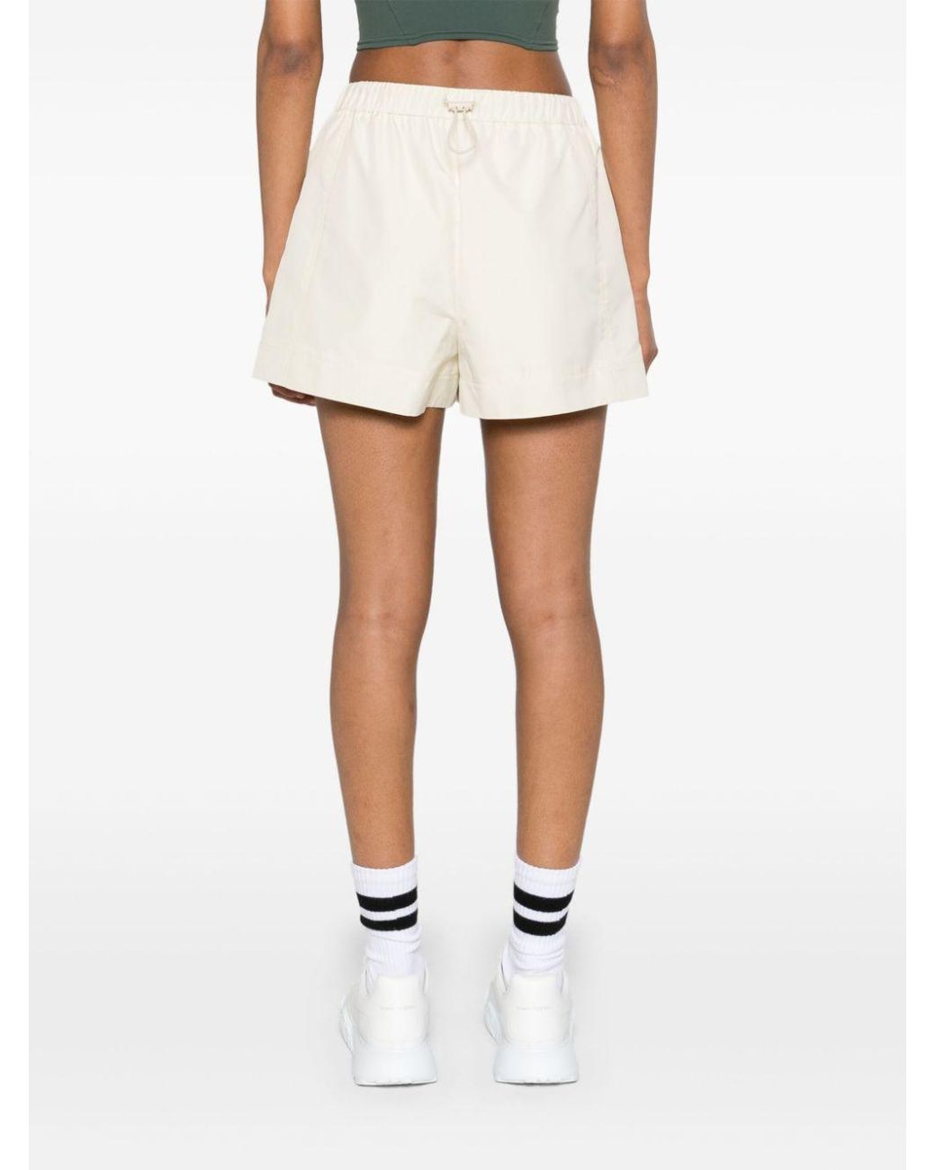 Fendi Natural Logo Printed Elasticated Waist Shorts