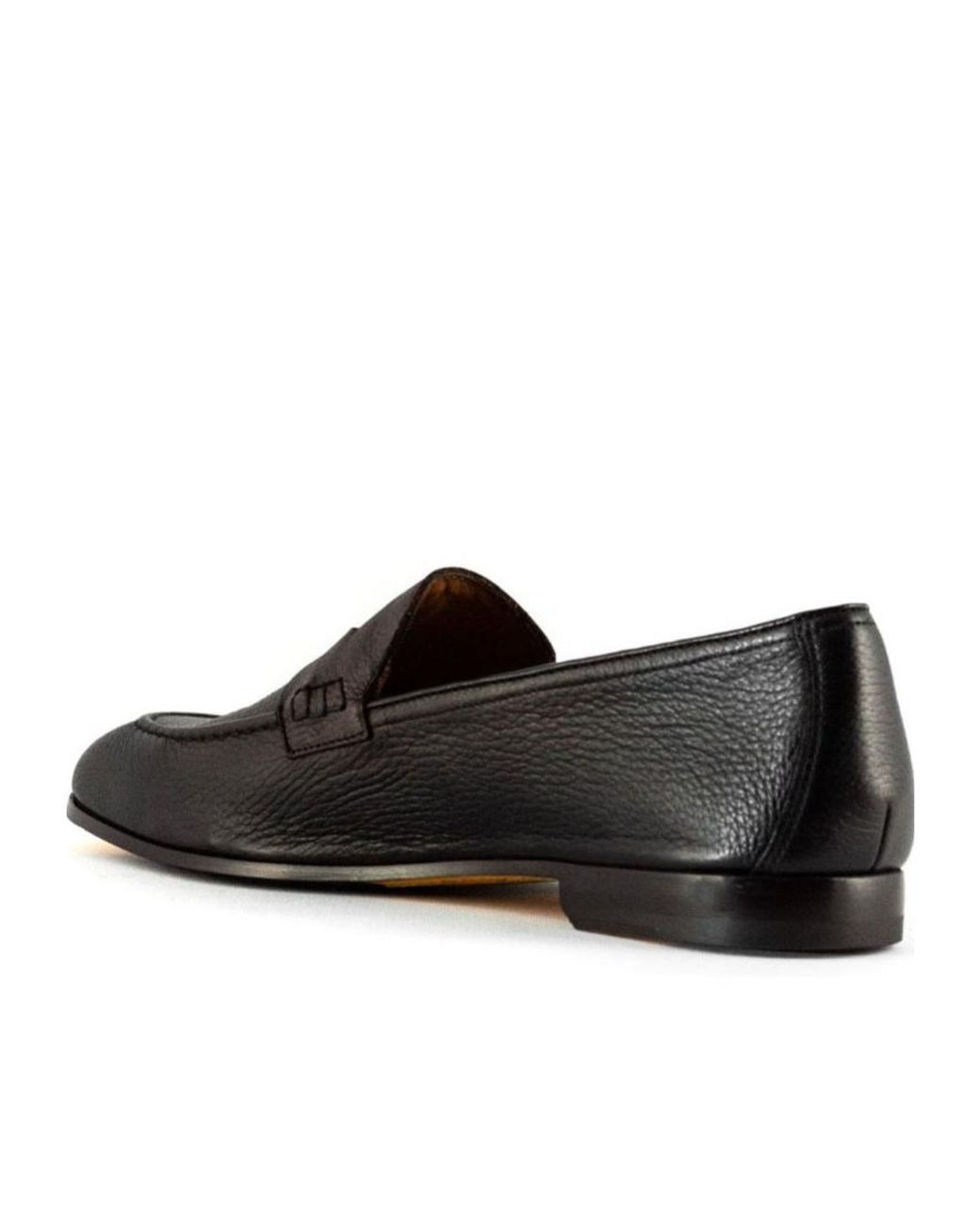 Doucal's Black Slip-On Penny Loafers for men