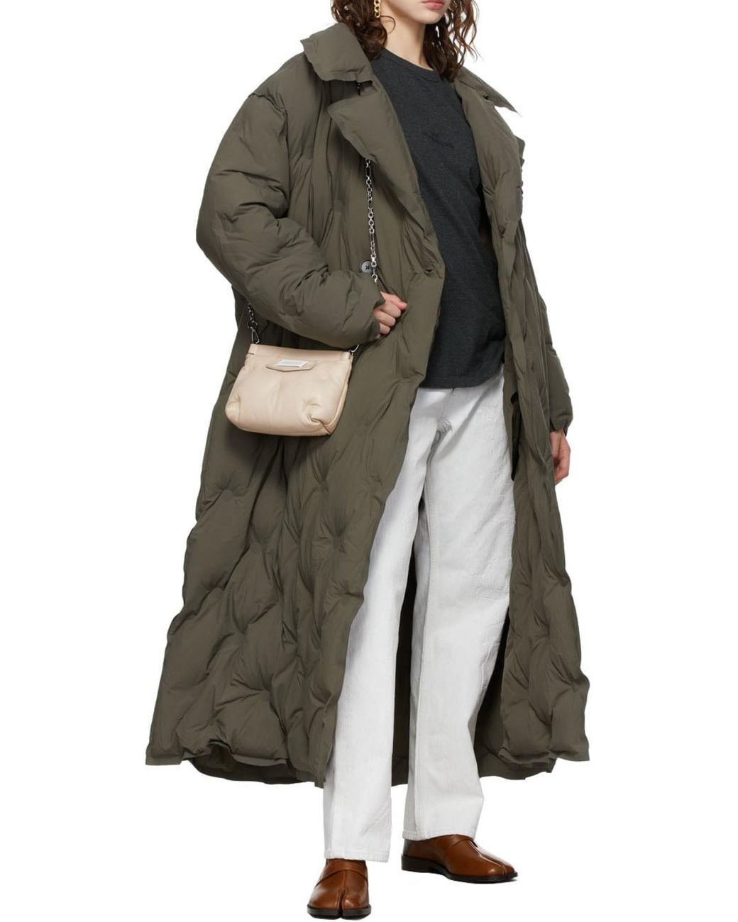 Maison Margiela Natural Glam Slam Carpet Quilted Mini Crossbody Bag